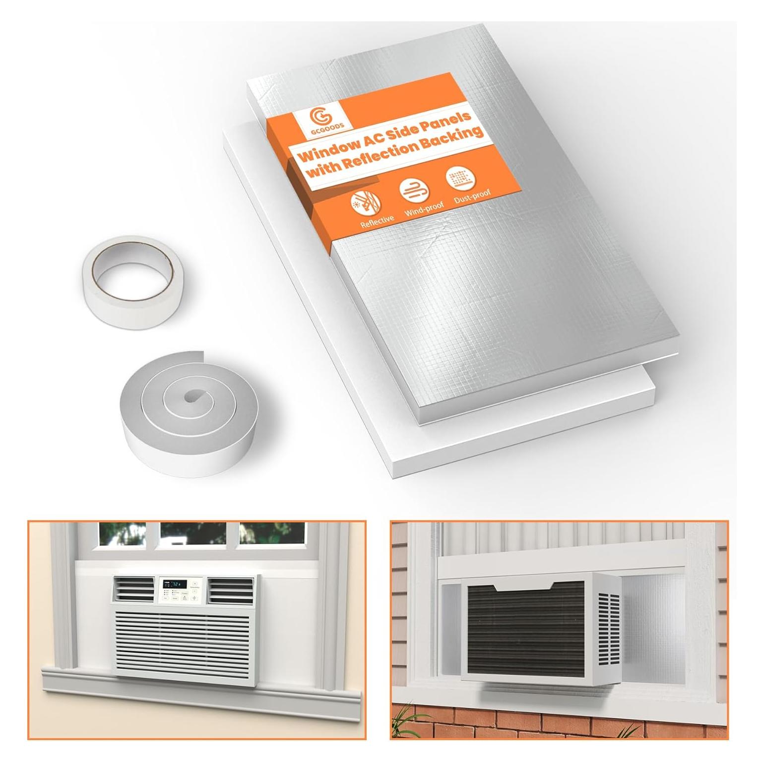 Paneles de Espuma Aislantes GCGOODS 43x23 cm para Aire Acondicionado