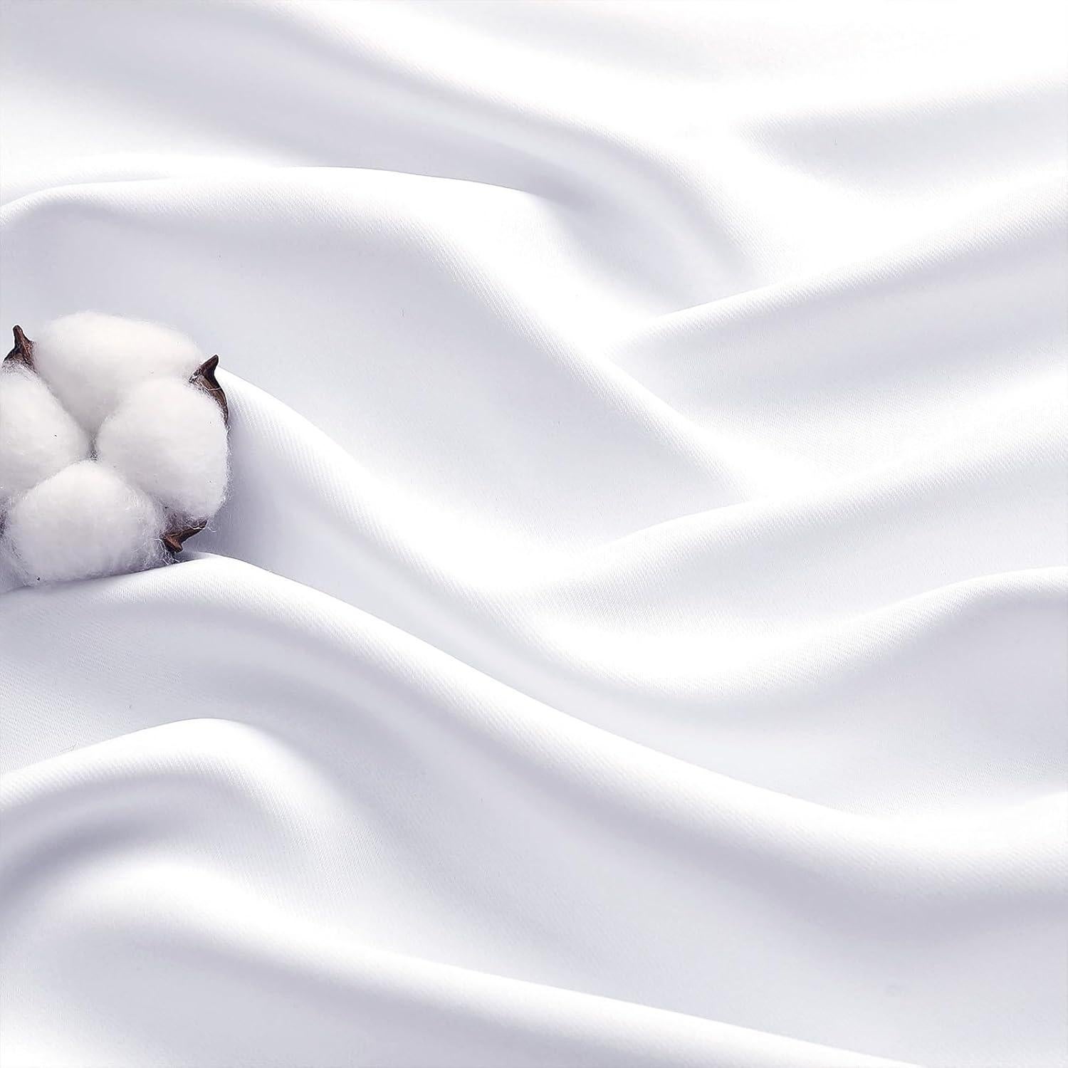 Cortinas de Café Blancas 76x91 cm WelvetBLK 2 Paneles Aislantes