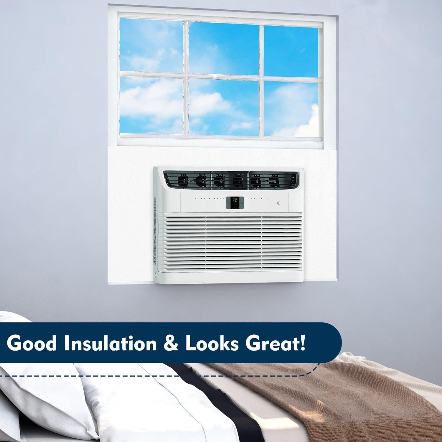 Panel Aislante para Aire Acondicionado Ventana 121.92 cm Blanco