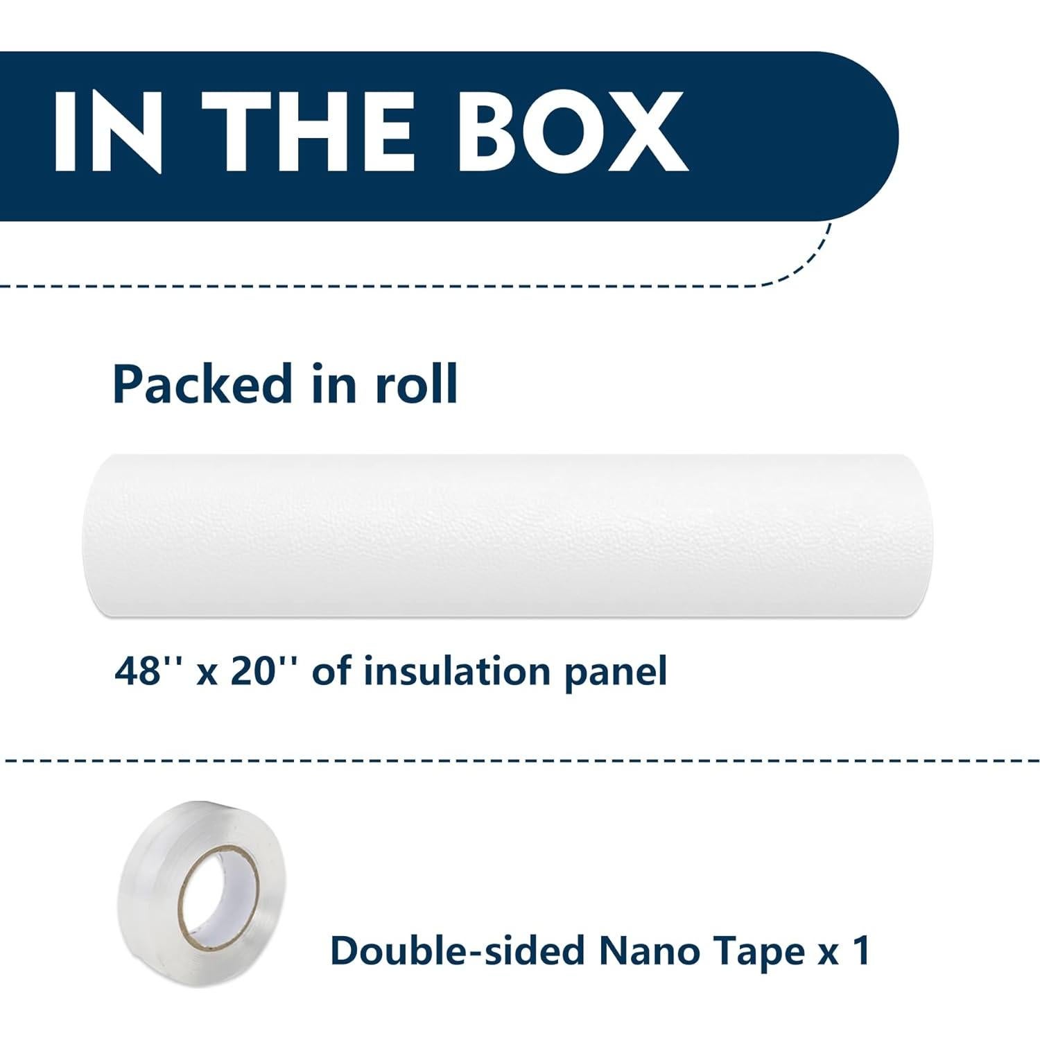 Panel Aislante para Aire Acondicionado Ventana 121.92 cm Blanco