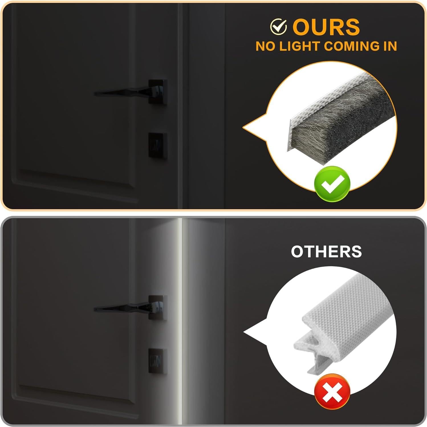 Tira Aislante Ravinte 10.06m Gris 0.35" x 0.35" para Ventanas