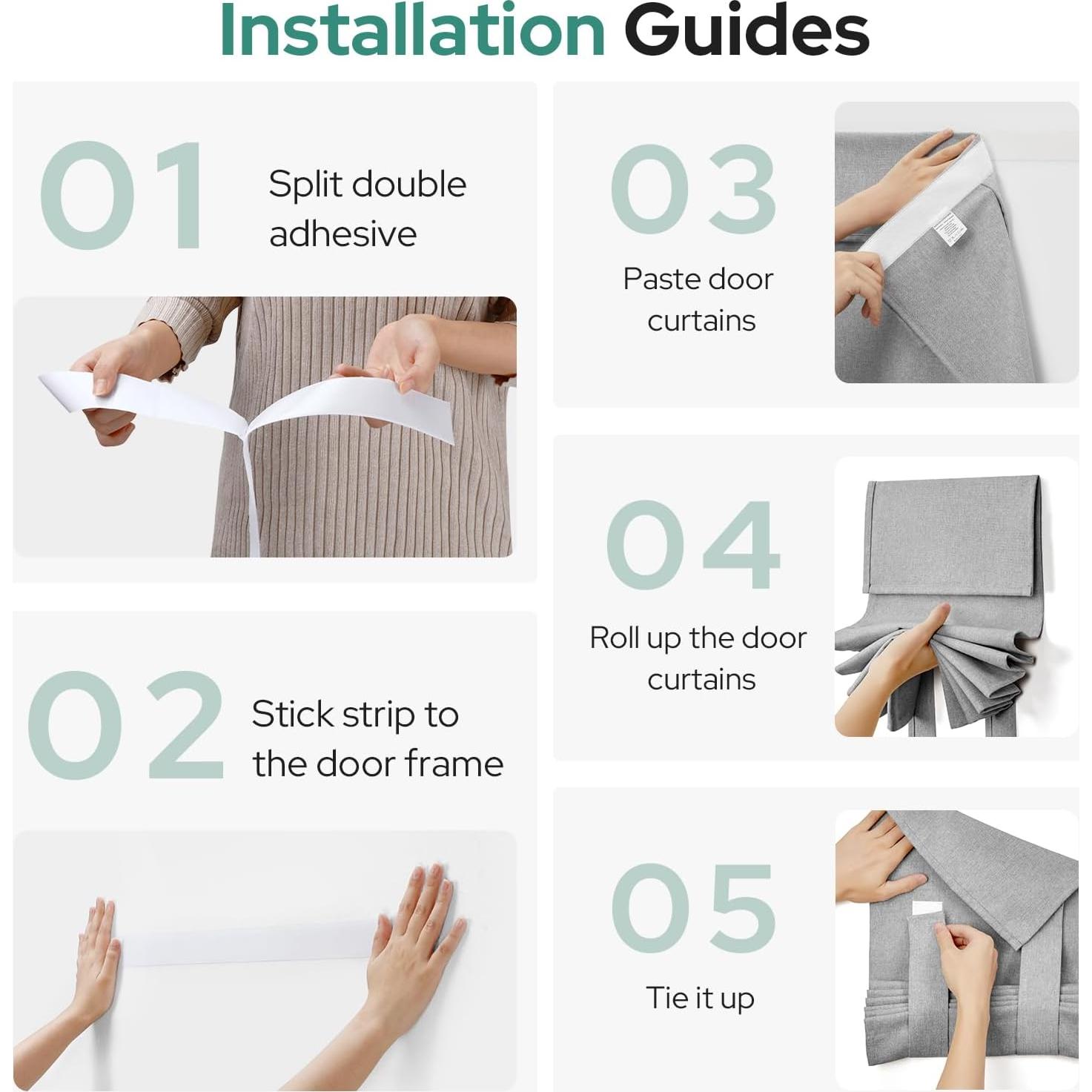 Cortina Blackout HOMEIDEAS 30x101 cm Gris Claro Aislante