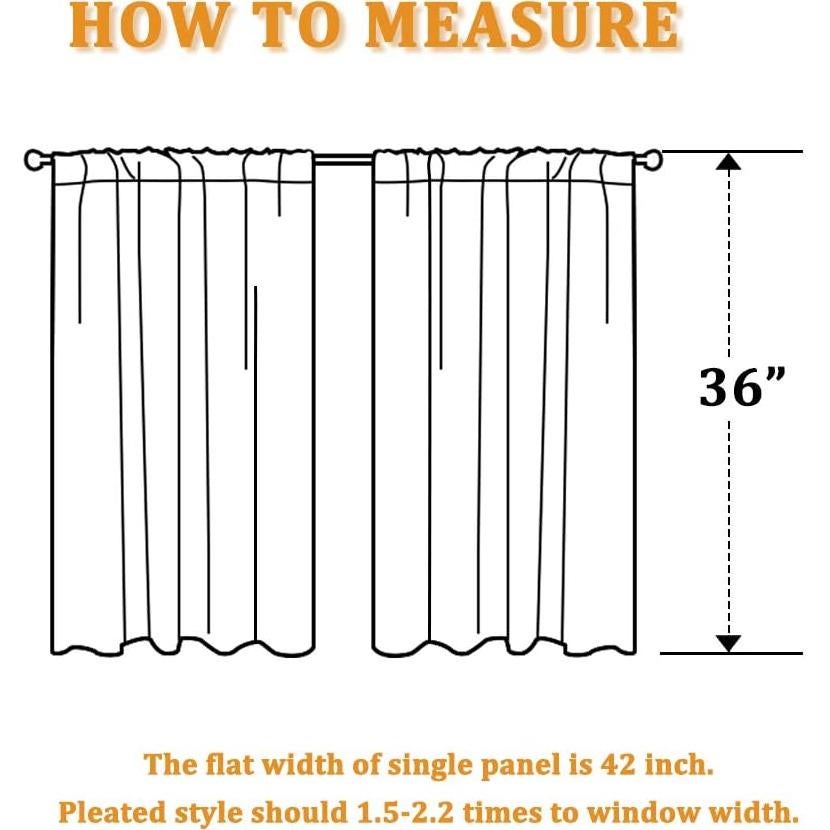 Cortinas Blackout RYB HOME 107x91 cm Beige Biscotti 2 Pcs