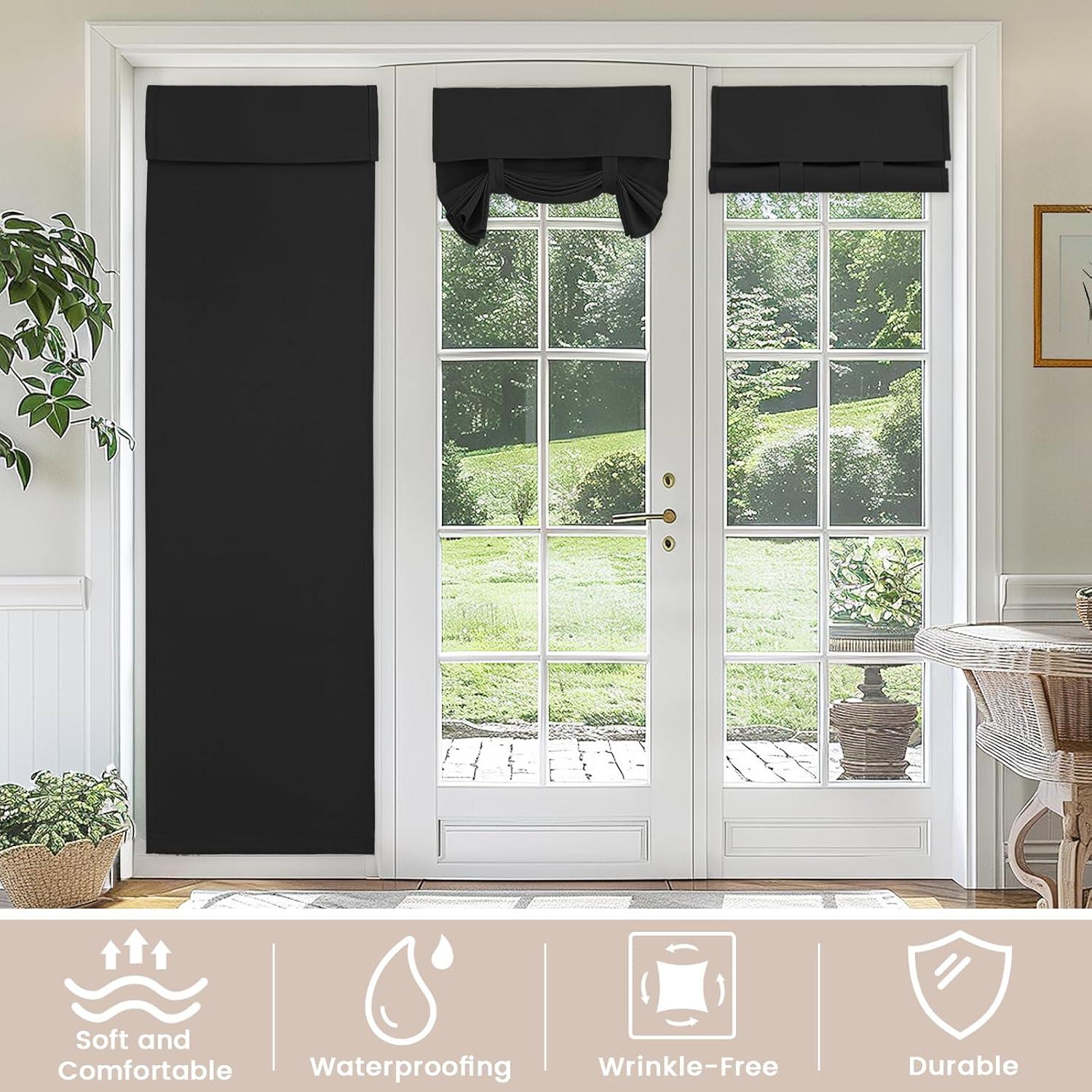 Cortina de Puerta Vatge 20x91 cm Aislante Térmico Negra