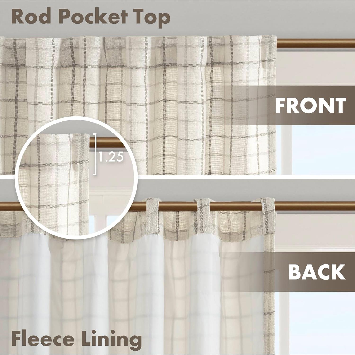 Cortina Aislante Térmico Madison Park Anaheim 50x95 cm Natural