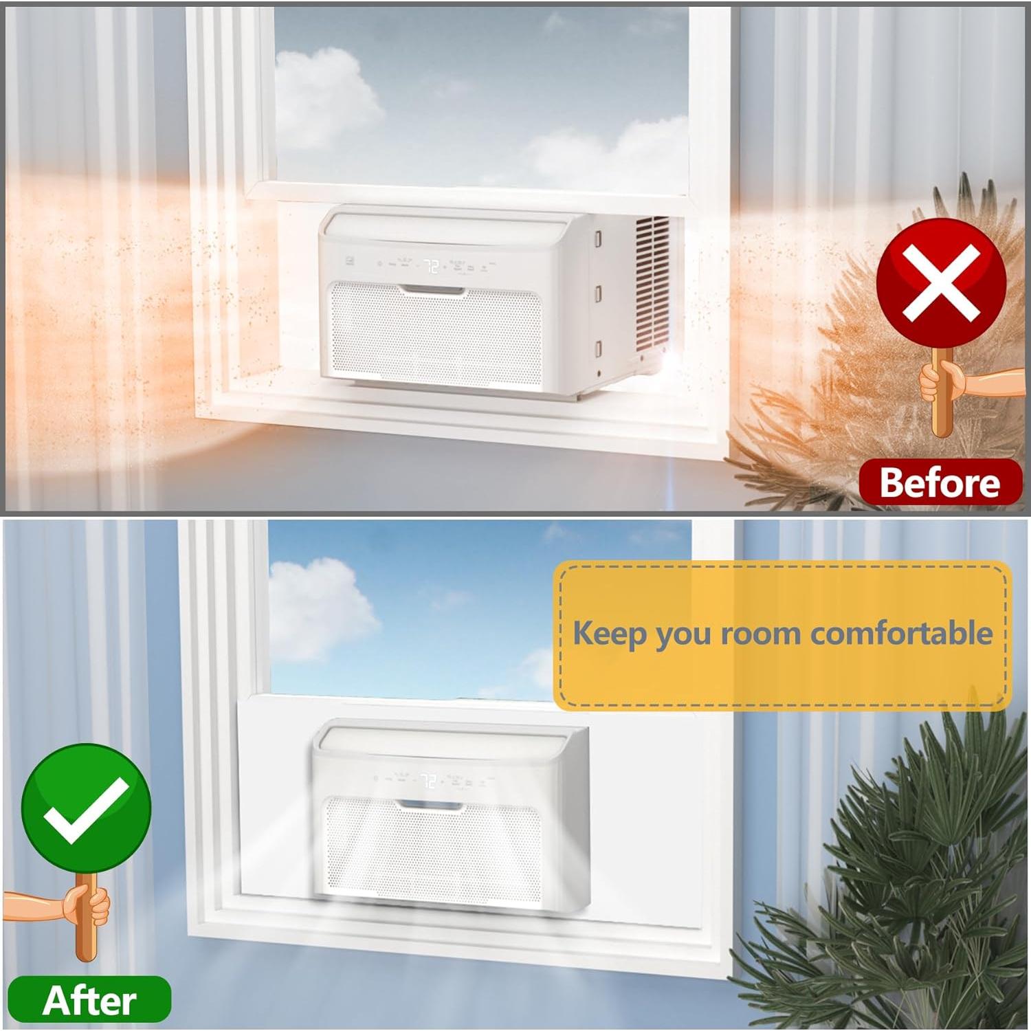 Panel Lateral de Espuma Aislante Flamorrow 99x43 cm para Aire Acondicionado