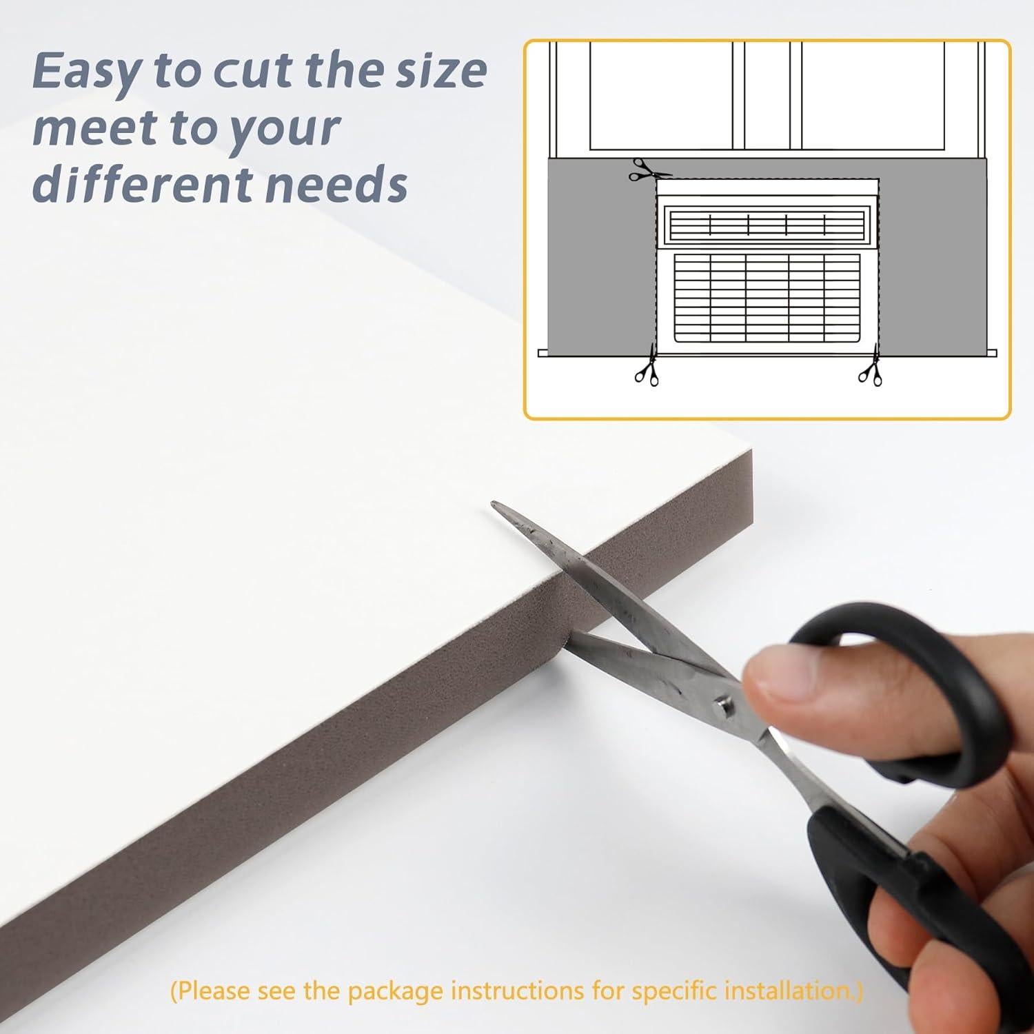 Panel Lateral de Espuma Aislante Flamorrow 99x43 cm para Aire Acondicionado