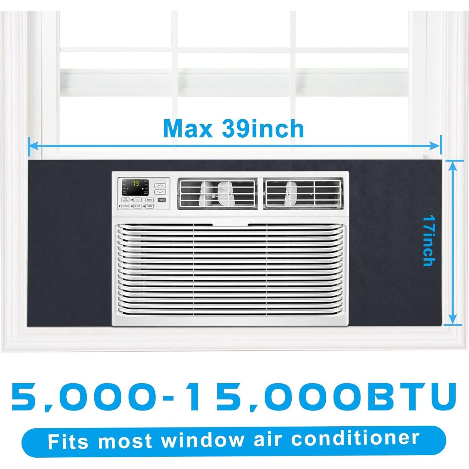 Paneles Aislantes de Aire Acondicionado Air Jade 99x43cm Negro