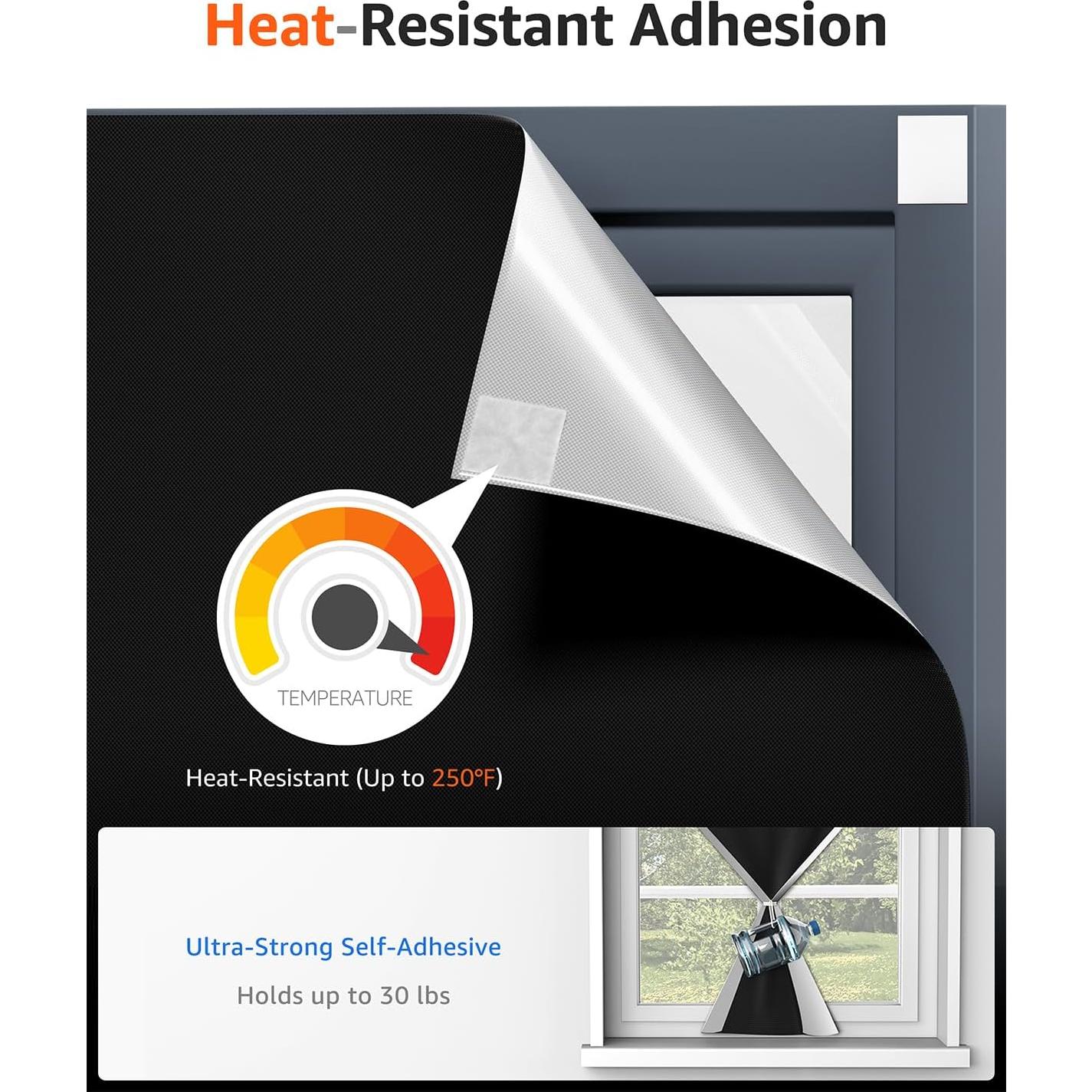 Cortinas Opacas Sumobaby 145x145cm - Negro, 100% Oscurecimiento