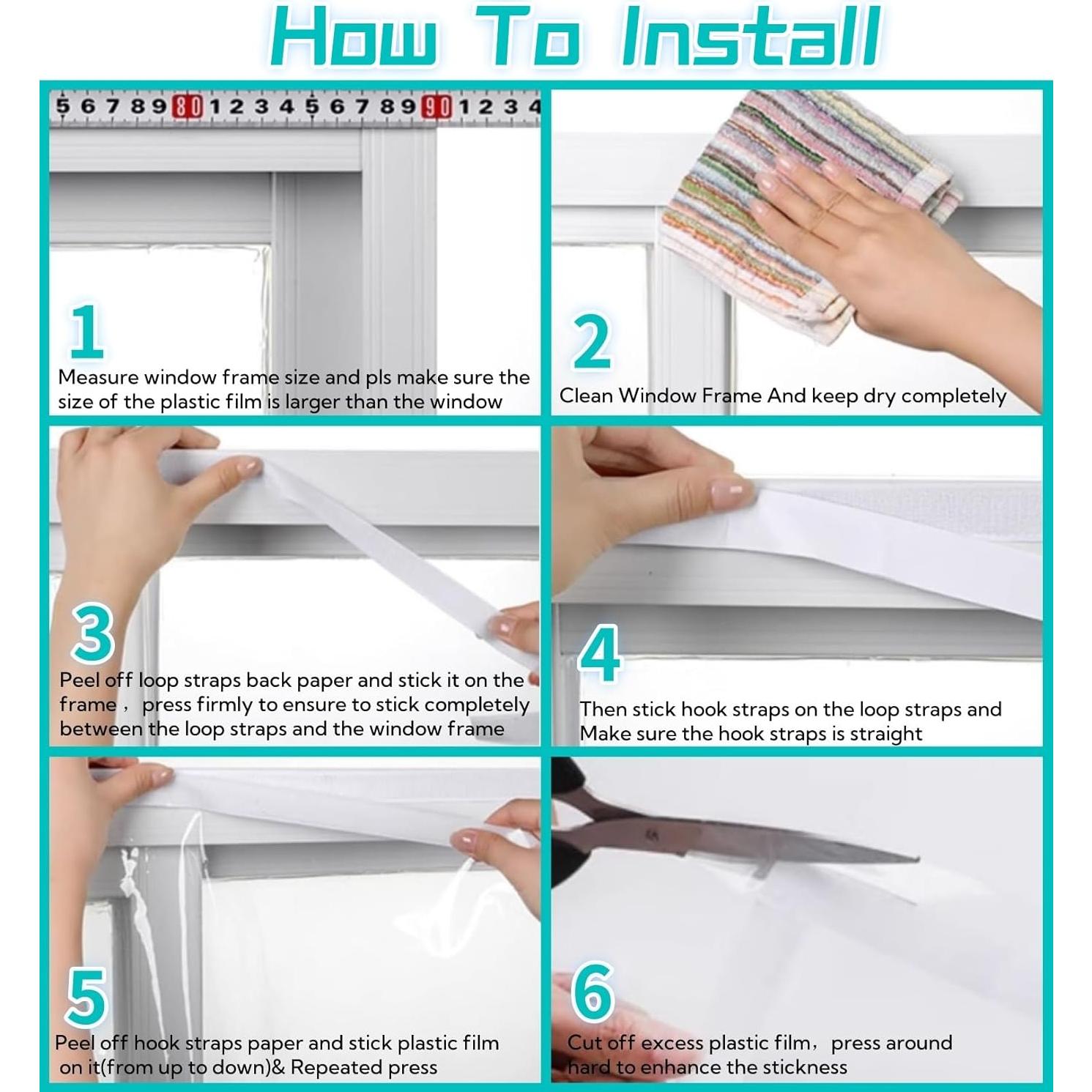 Kit Aislante de Ventanas StarJungle 160x160 cm Plástico Claro