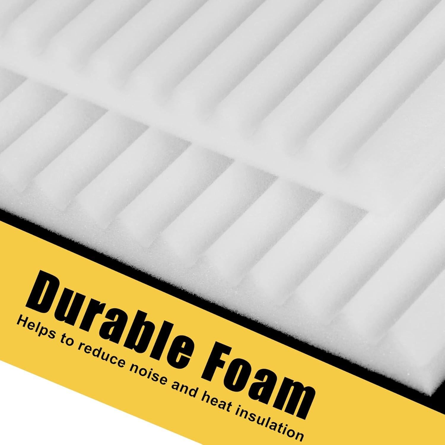 Paneles de Aislamiento de Espuma Powrocket 43 cm x 23 cm - 2 Piezas
