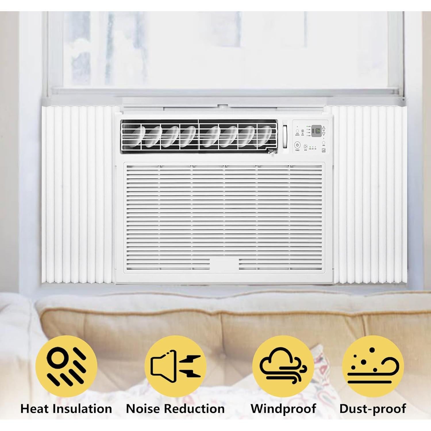 Paneles de Aislamiento de Espuma Powrocket 43 cm x 23 cm - 2 Piezas