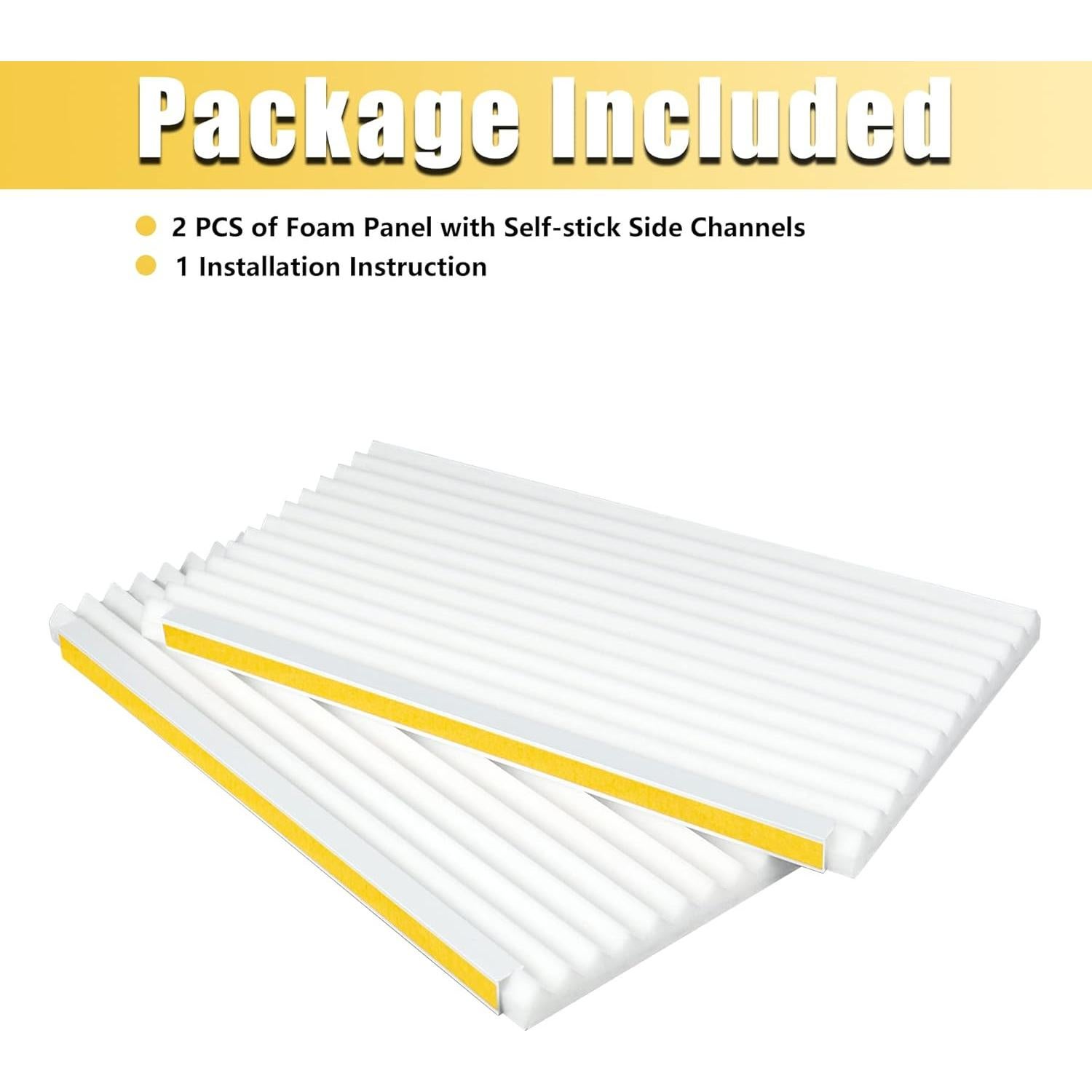 Paneles de Aislamiento de Espuma Powrocket 43 cm x 23 cm - 2 Piezas