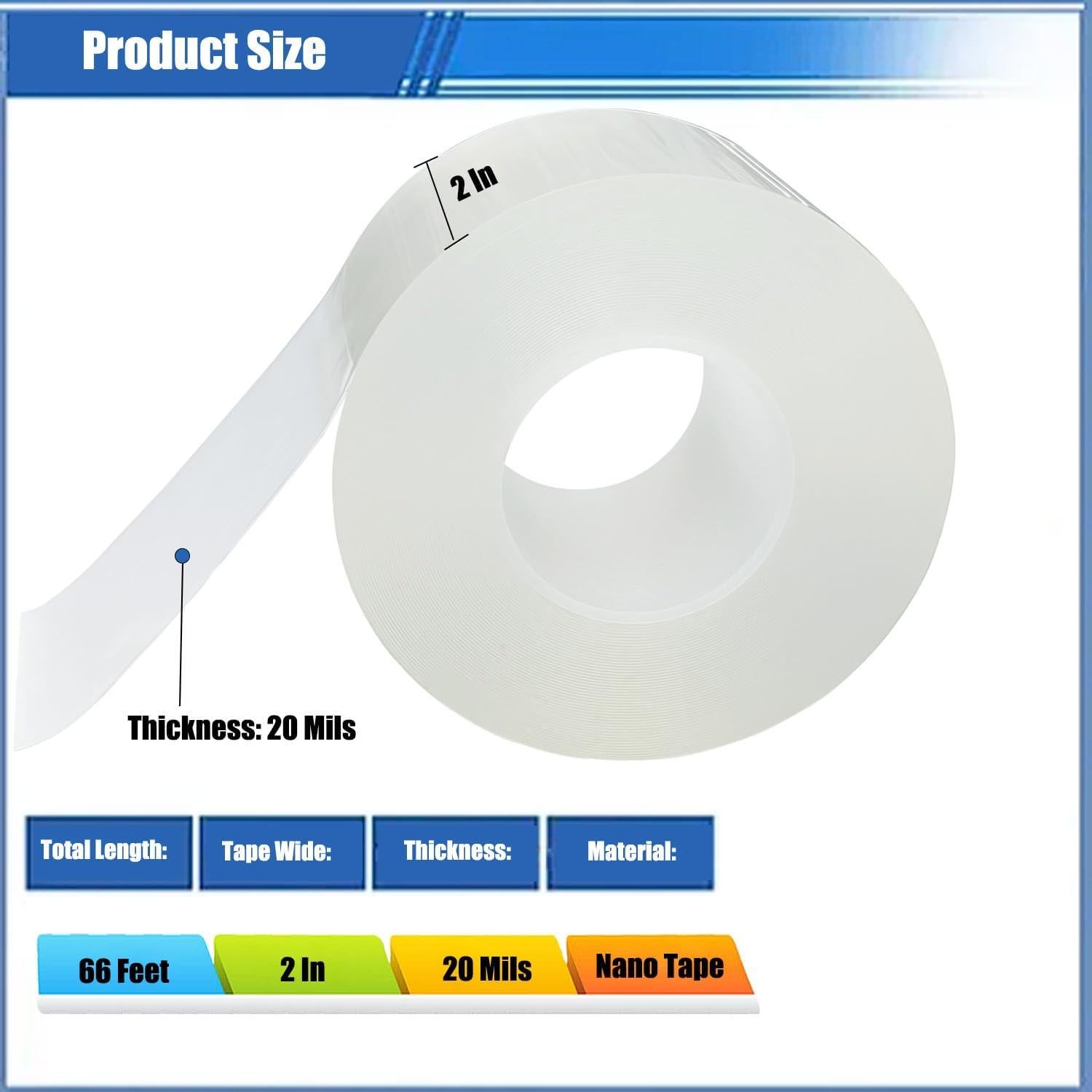 Cinta de Sellado Aislante Marlaaiorg 2" x 20.12m Impermeable
