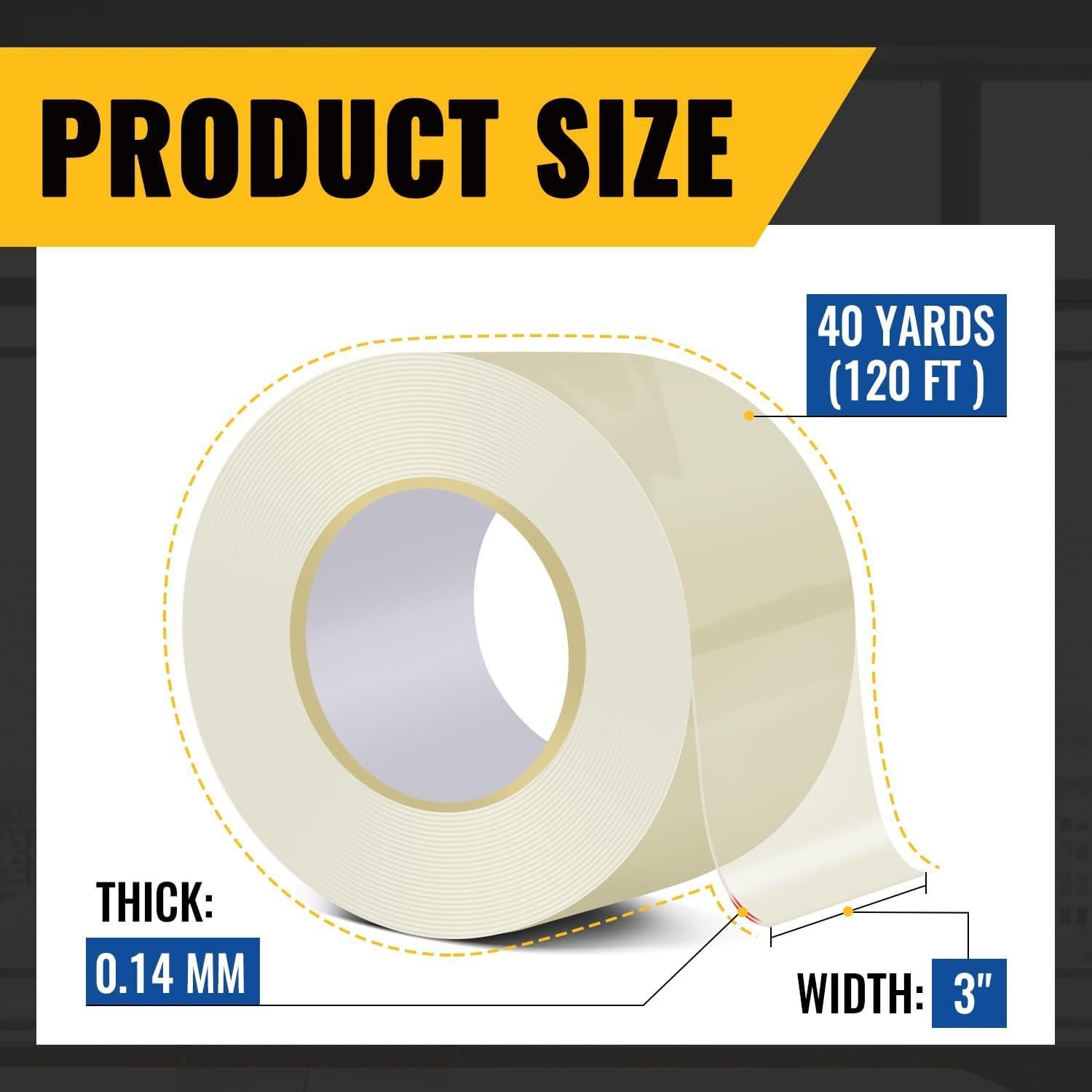 Cinta de Sellado de Ventanas VIVIDA 36.6m Transparente Resistente