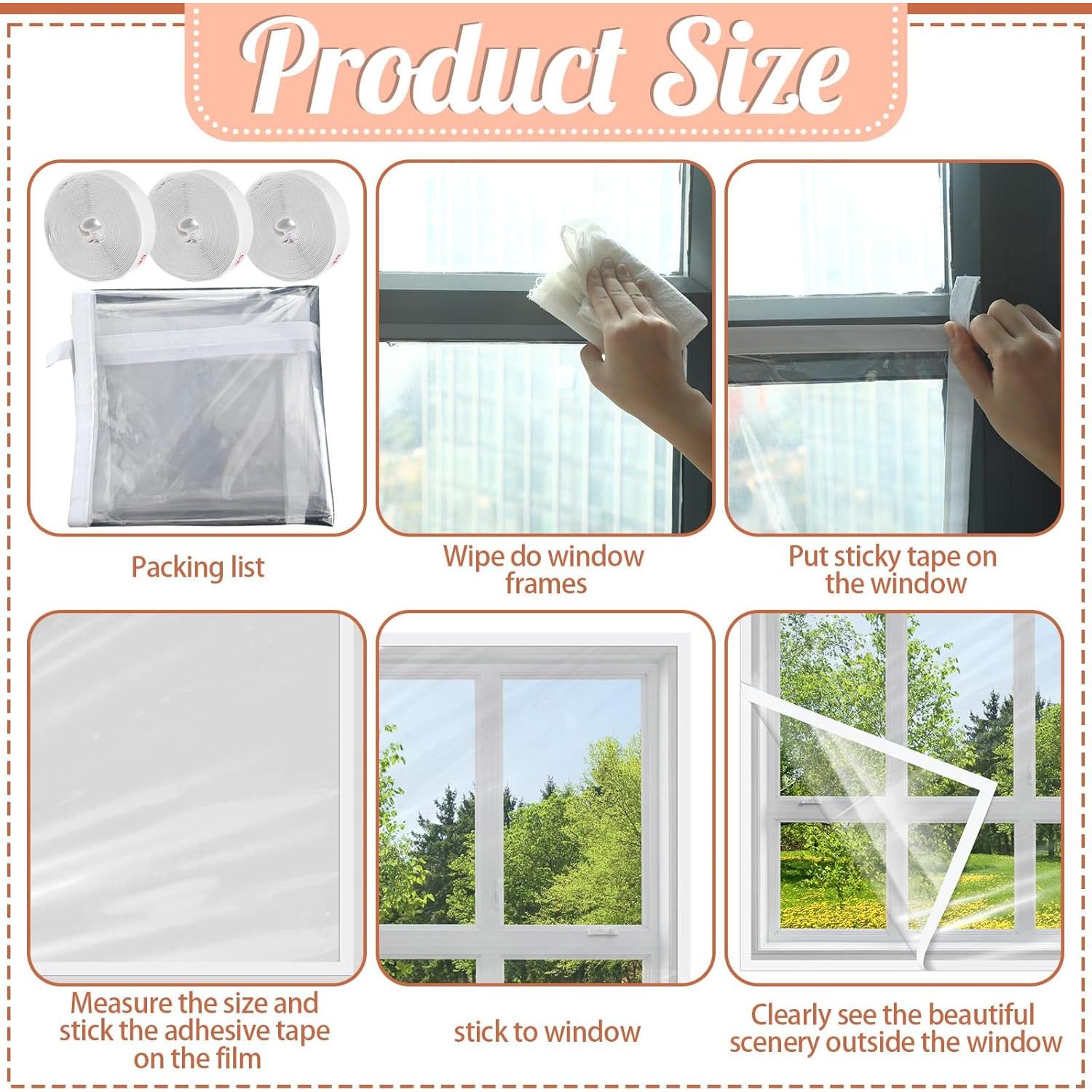 Kit Aislamiento Ventana Invierno Frienda 3 Pcs 90 x 150 cm