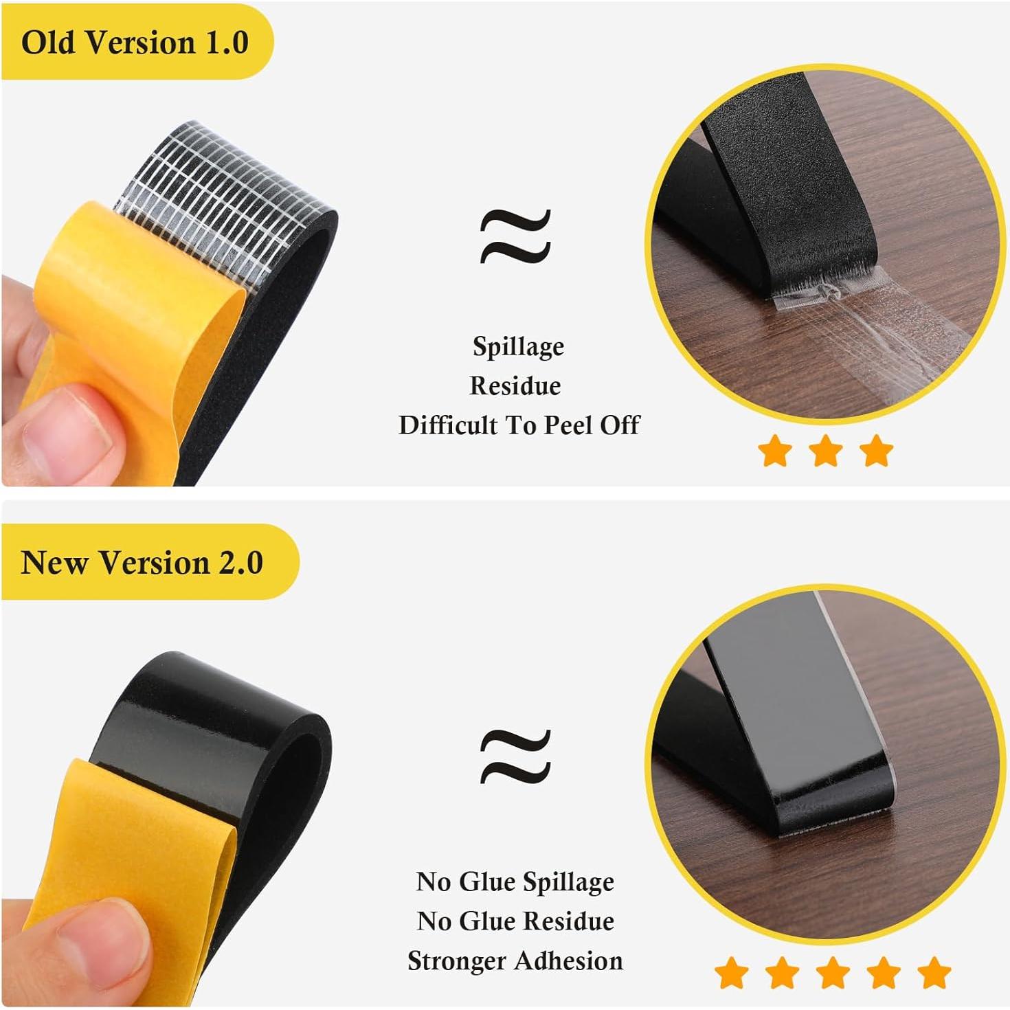 Cinta de Espuma Aislante fowong 14.63m Negro para Puertas y Ventanas