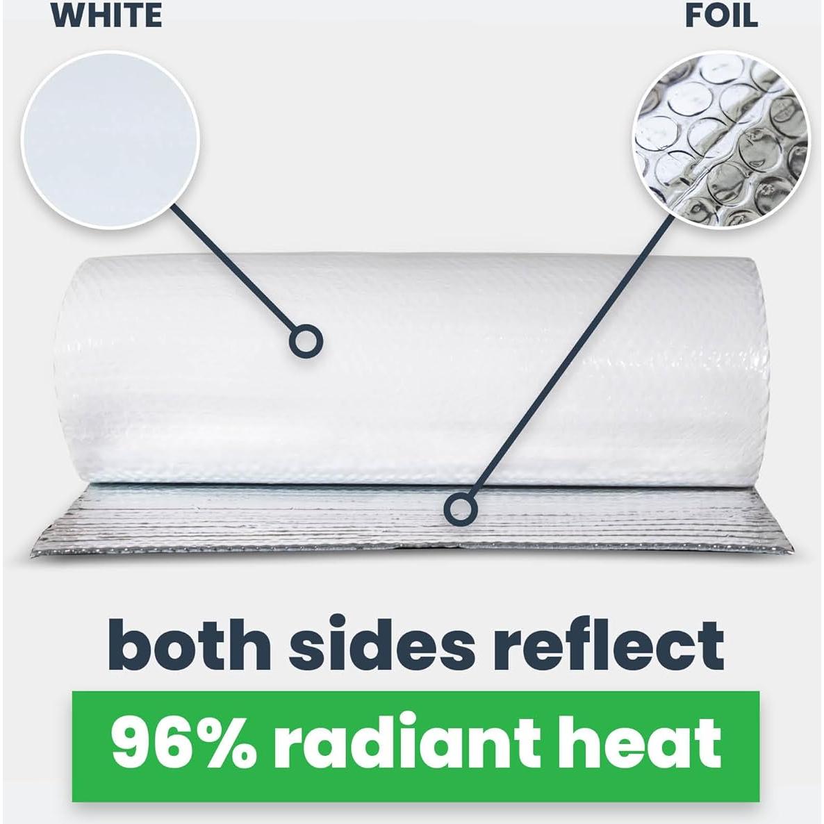 Rollo Aislamiento Reflectante EcoFoil 61 cm x 7.62 m Doble Burbuja