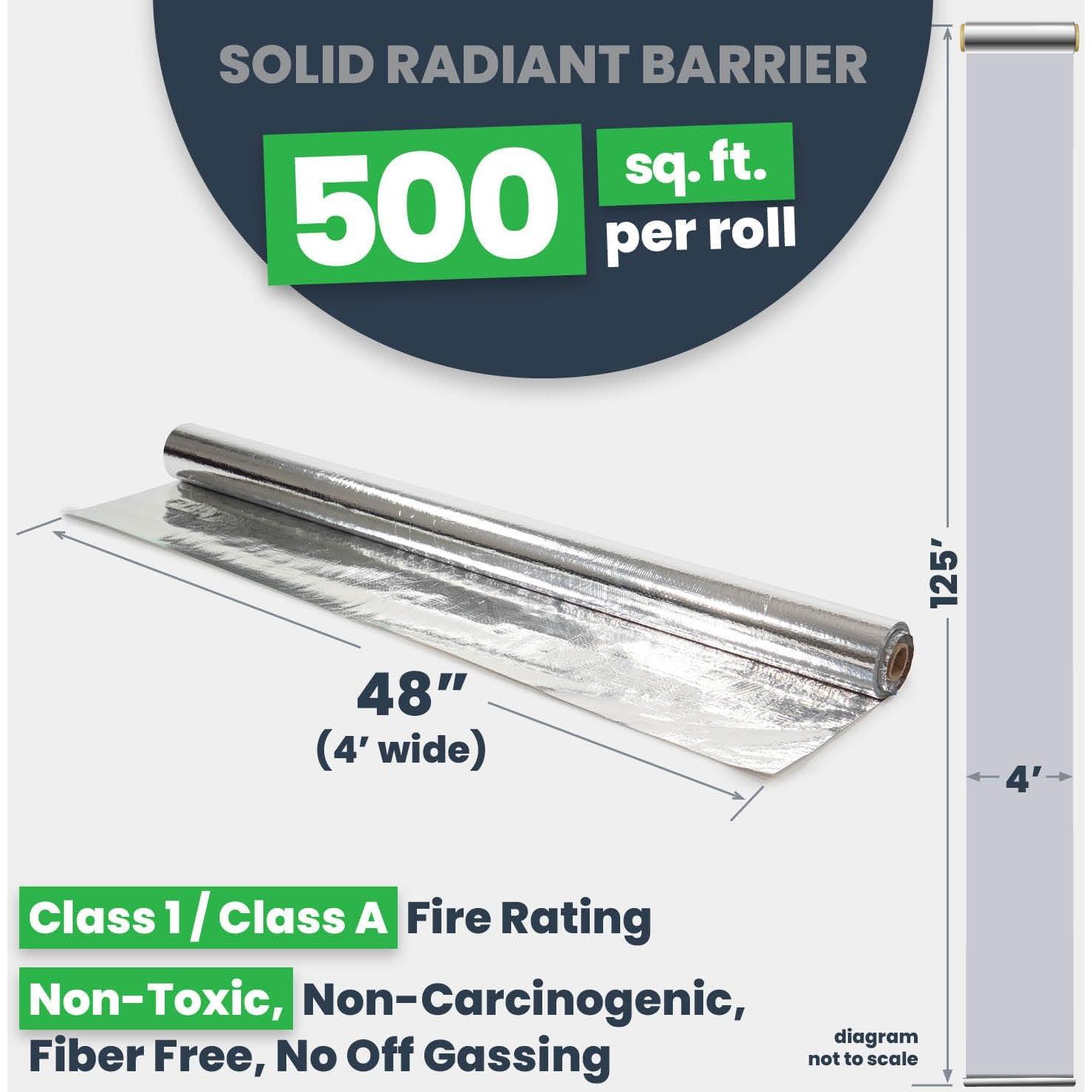 Barrera Radiante Sólida EcoFoil 46.45 m² Aislamiento Ecológico