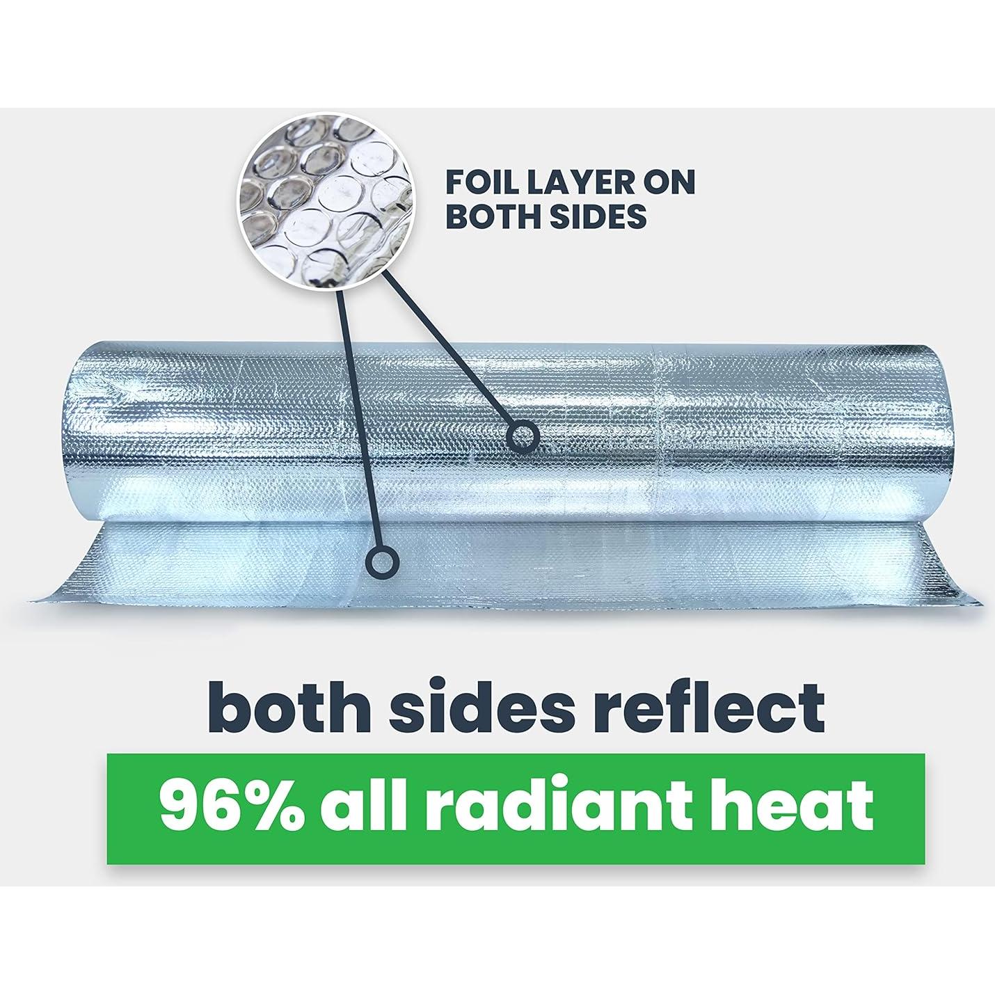 Rollo Aislamiento Burbuja EcoFoil 46.45 m² 3.175mm Reflectante