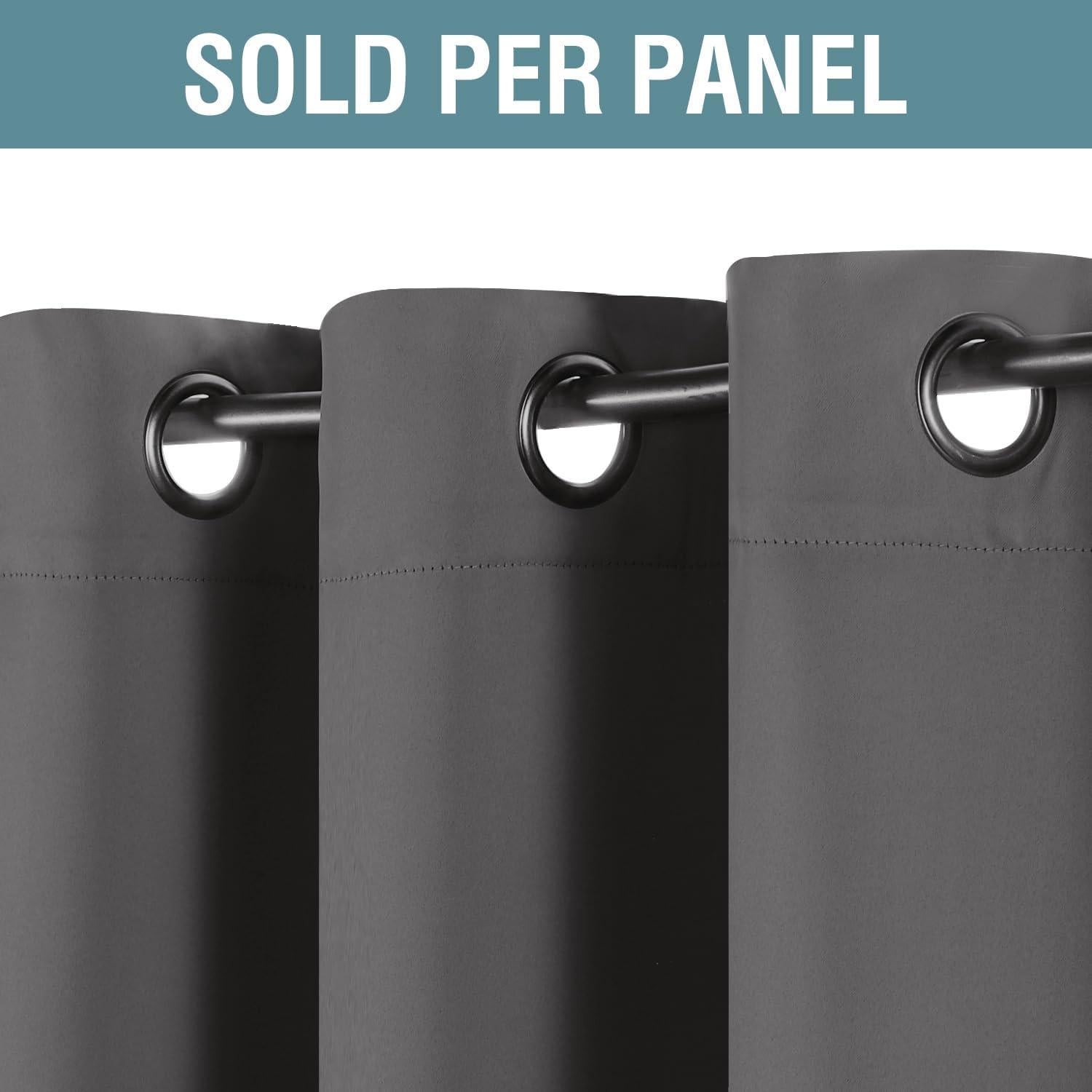 Cortinas Blackout H.VERSAILTEX 52x84 Gris Carbón Aislantes