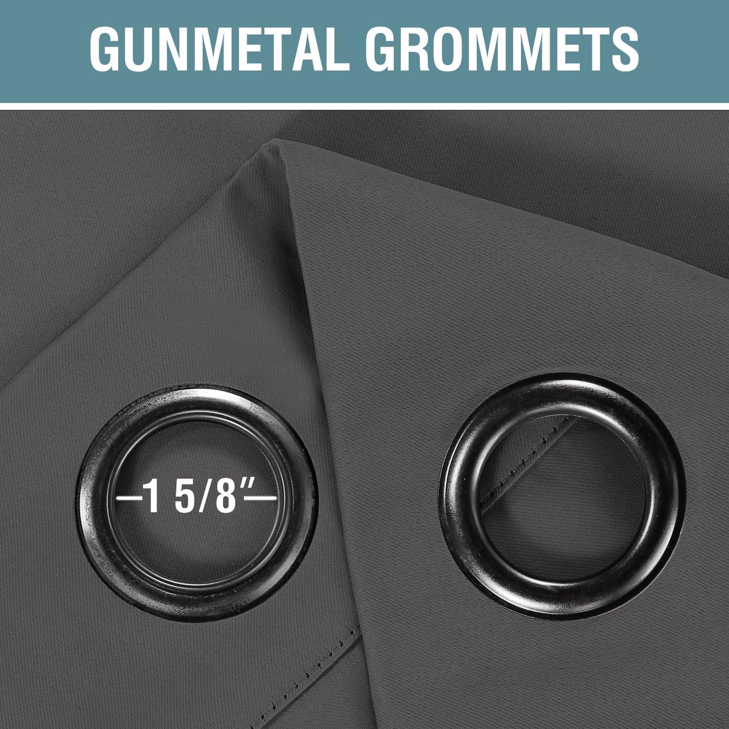 Cortinas Blackout H.VERSAILTEX 52x84 Gris Carbón Aislantes