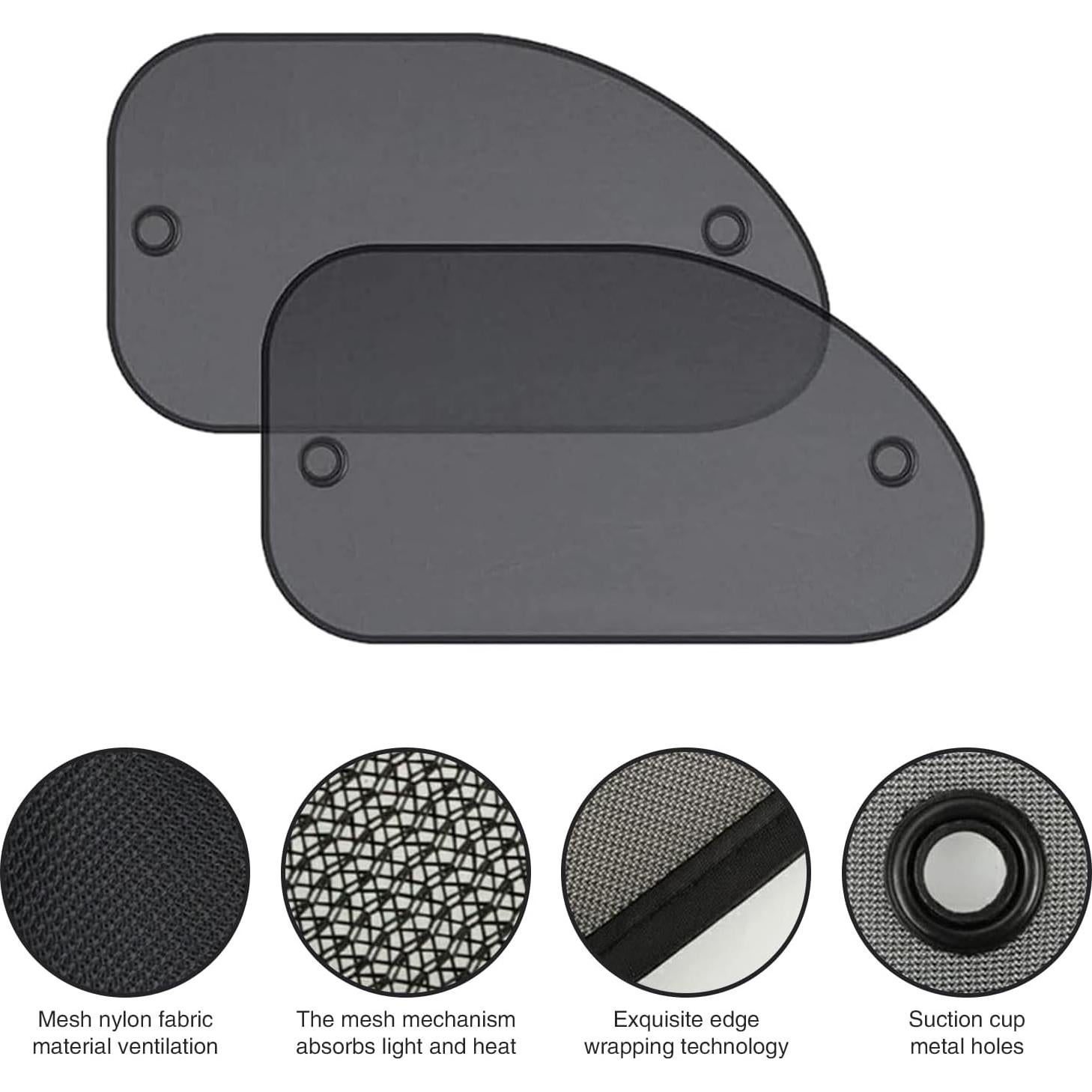 Protector Solar para Ventanas Laterales de Coche Sumjig 2 PCS