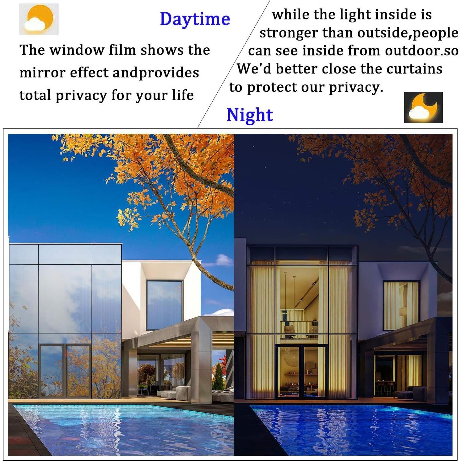 Película Reflectante Kinsolar 0.90m x 3.05m Privacidad UV