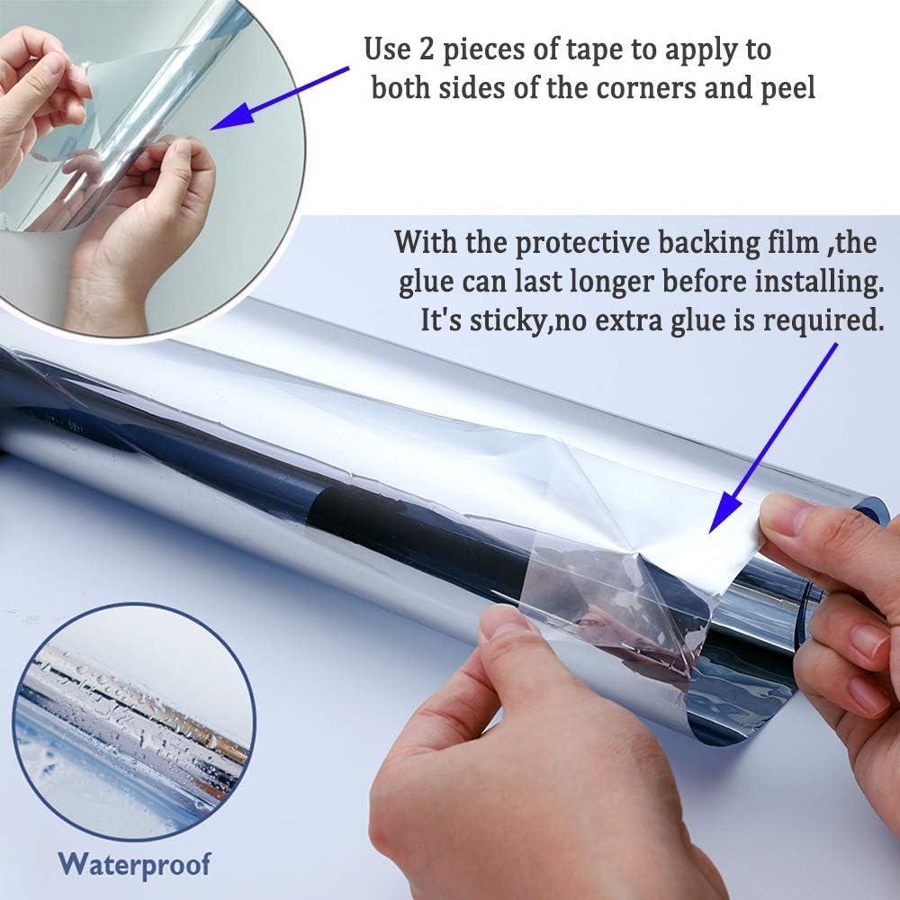 Película Reflectante Kinsolar 0.90m x 3.05m Privacidad UV