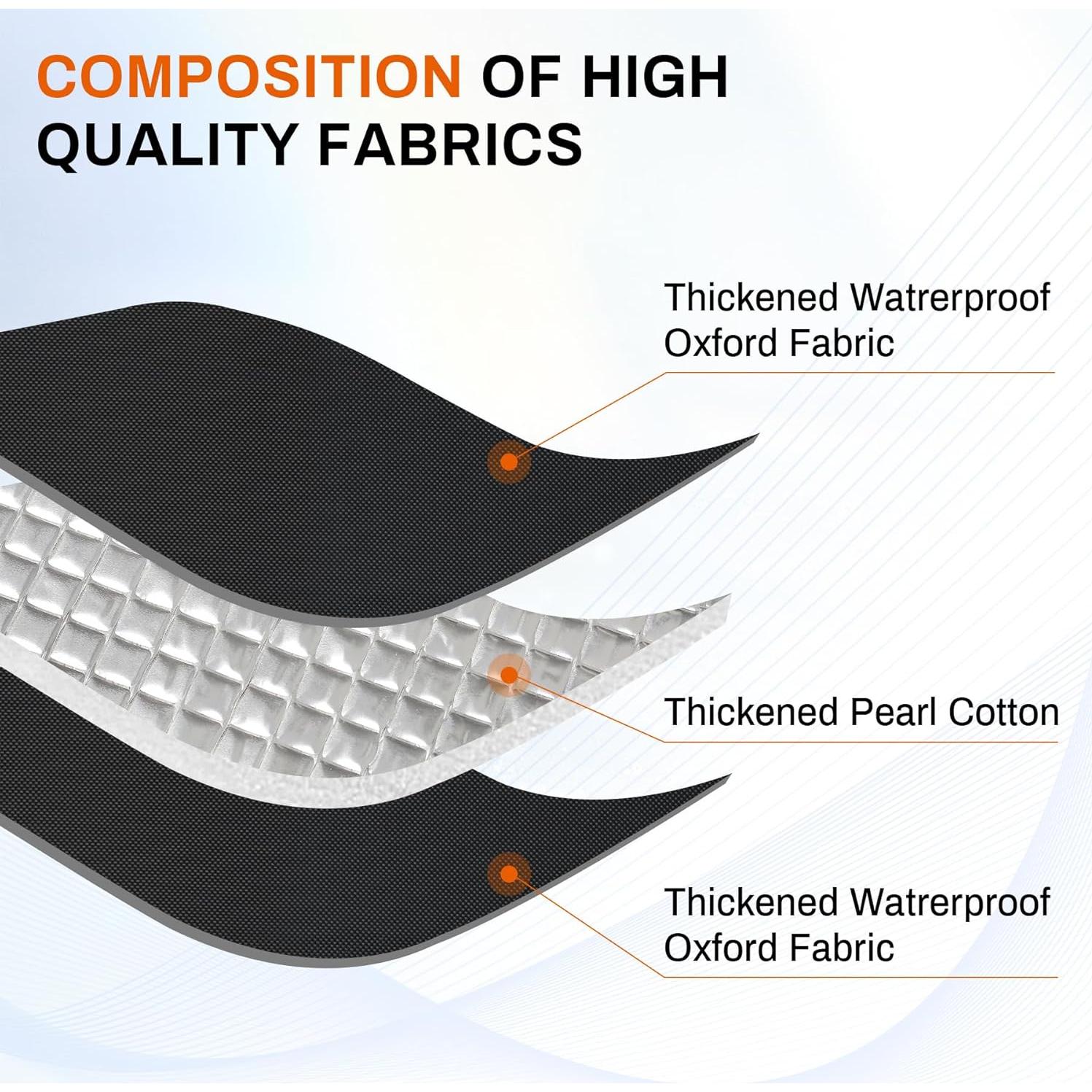 Cortina Blackout JUSTTOP para Ventana de RV 63.5x40.6cm