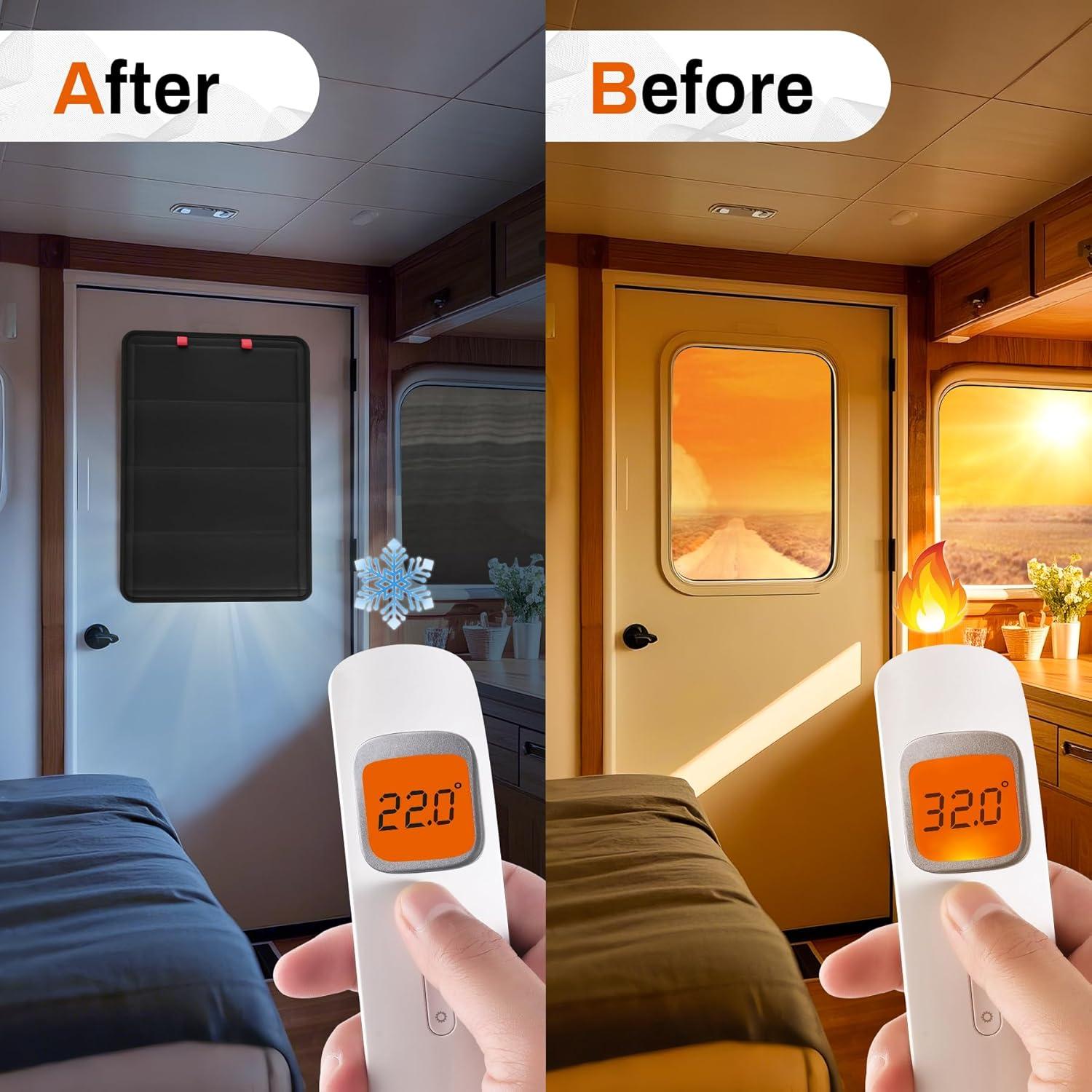 Cortina Blackout JUSTTOP para Ventana de RV 63.5x40.6cm