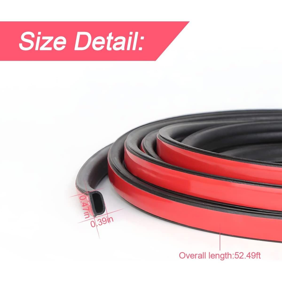 Tira de Sello para Puerta de Auto BLAU GRUN 16m Aislante Ruido