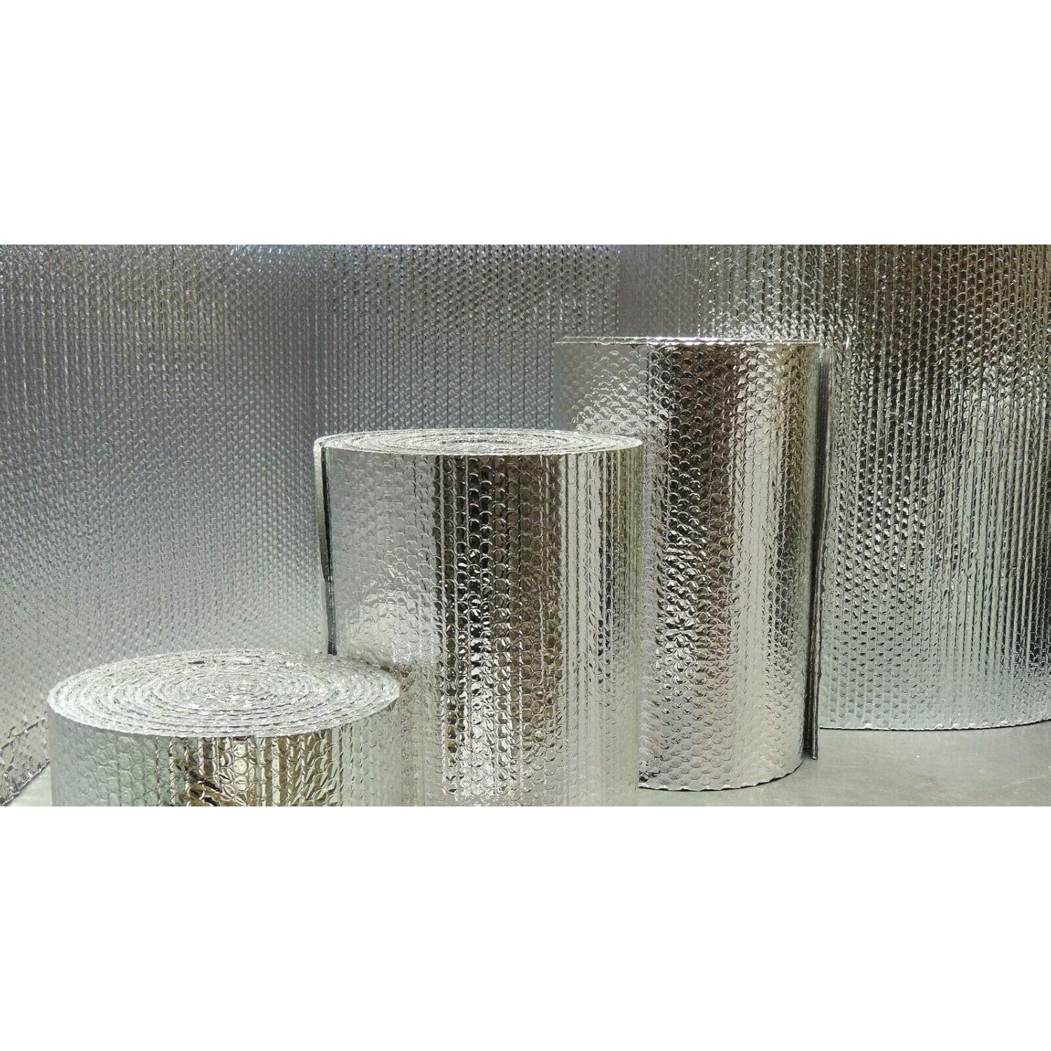 Aislante Reflectante de Burbuja Doble R8 0.91m x 3.05m Plata