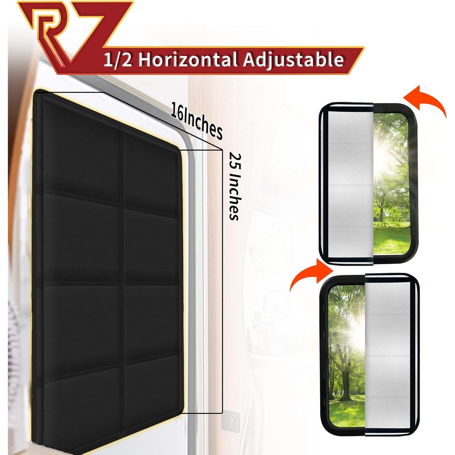 Sombra de Ventana RV Murts 63.5x40.6cm Plegable UV Bloqueo