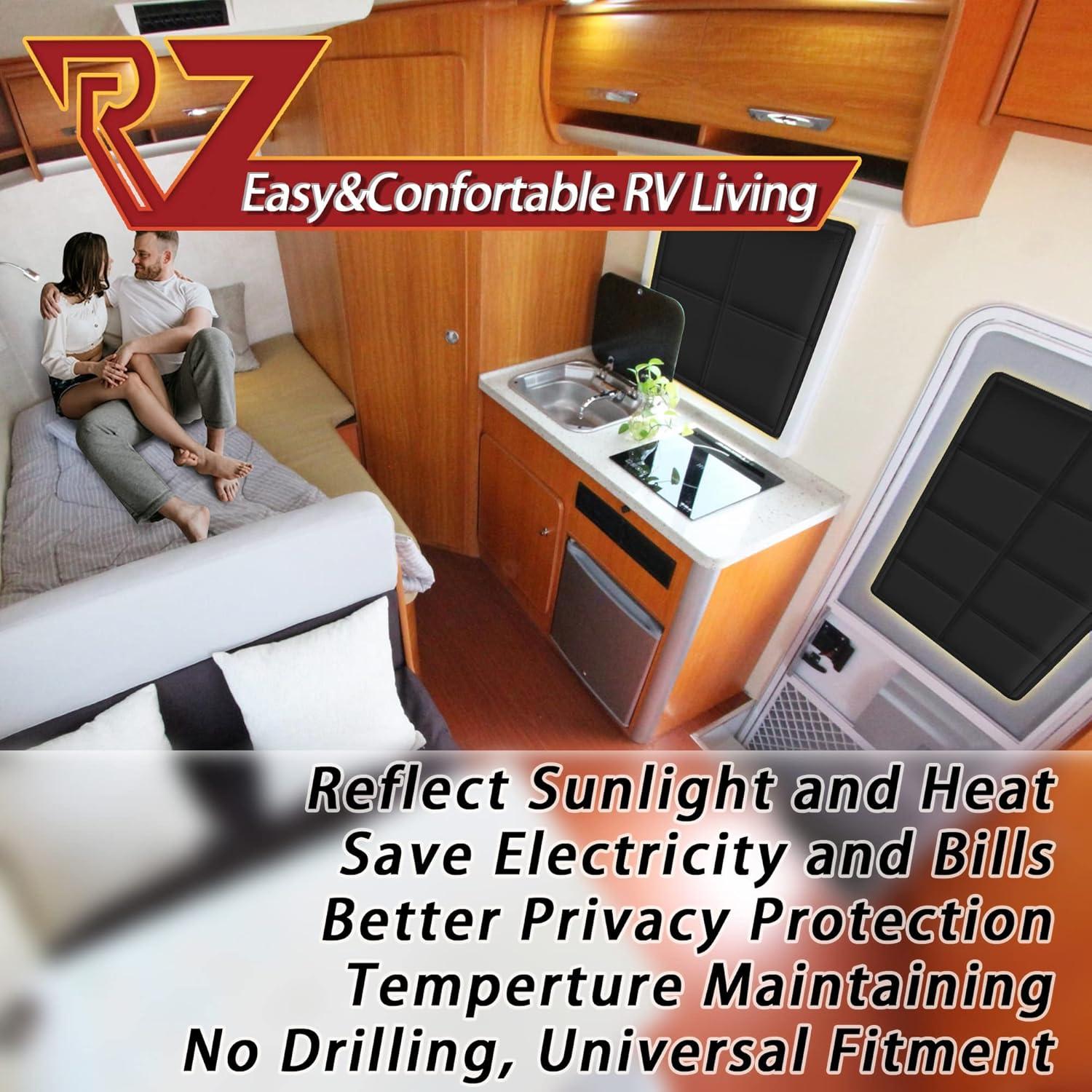 Sombra de Ventana RV Murts 63.5x40.6cm Plegable UV Bloqueo