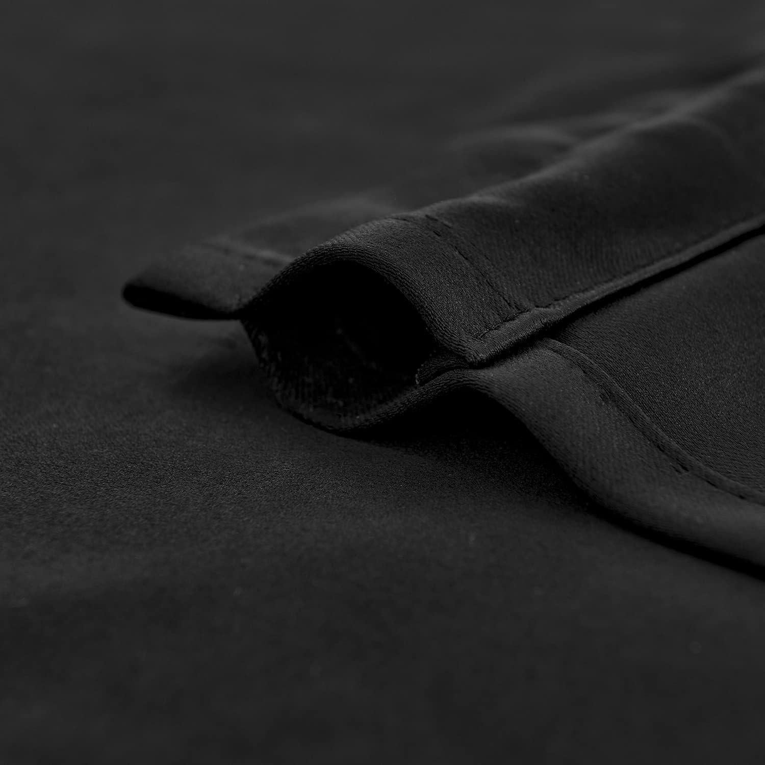 Cortinas Opacas Lazzzy Negras 34x45 cm - Juego de 2 Piezas