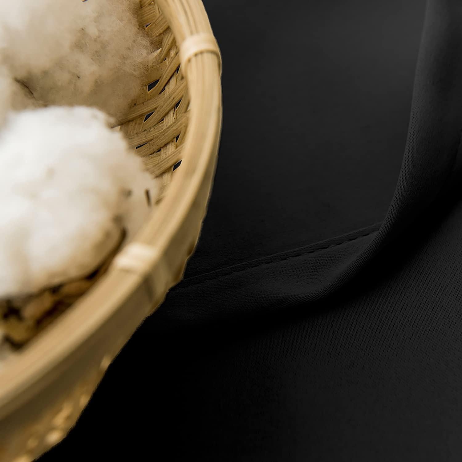 Cortinas Opacas Lazzzy Negras 34x45 cm - Juego de 2 Piezas