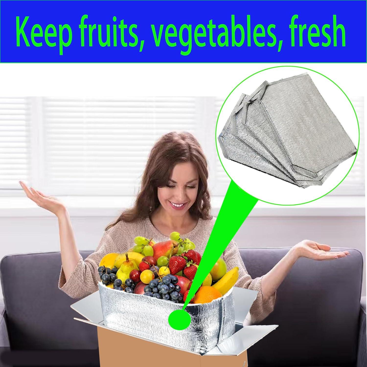 4 Bolsas de Aislamiento Reutilizables Yuanwovv 35.6x23.4x33.5cm