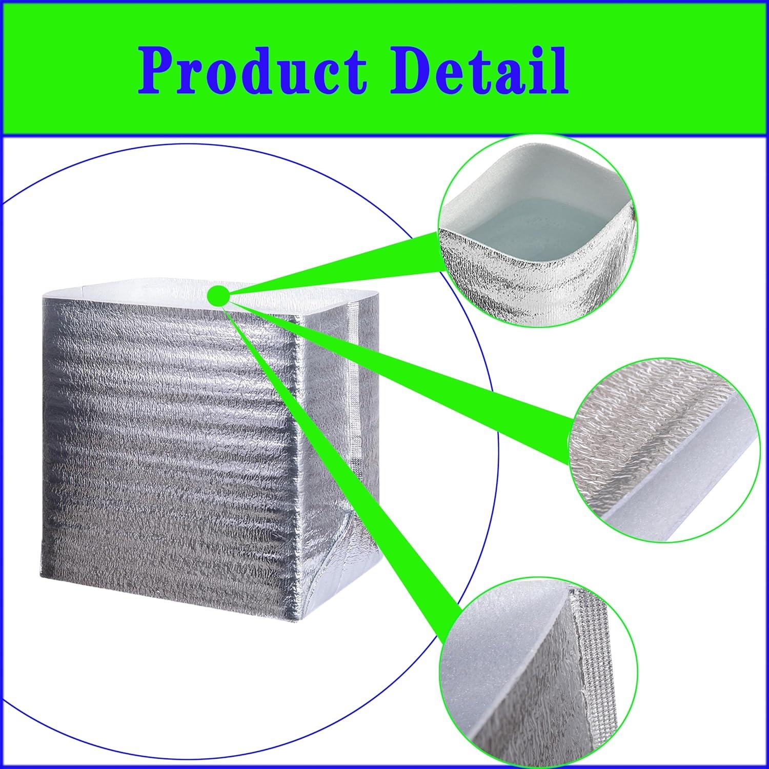 4 Bolsas de Aislamiento Reutilizables Yuanwovv 35.6x23.4x33.5cm