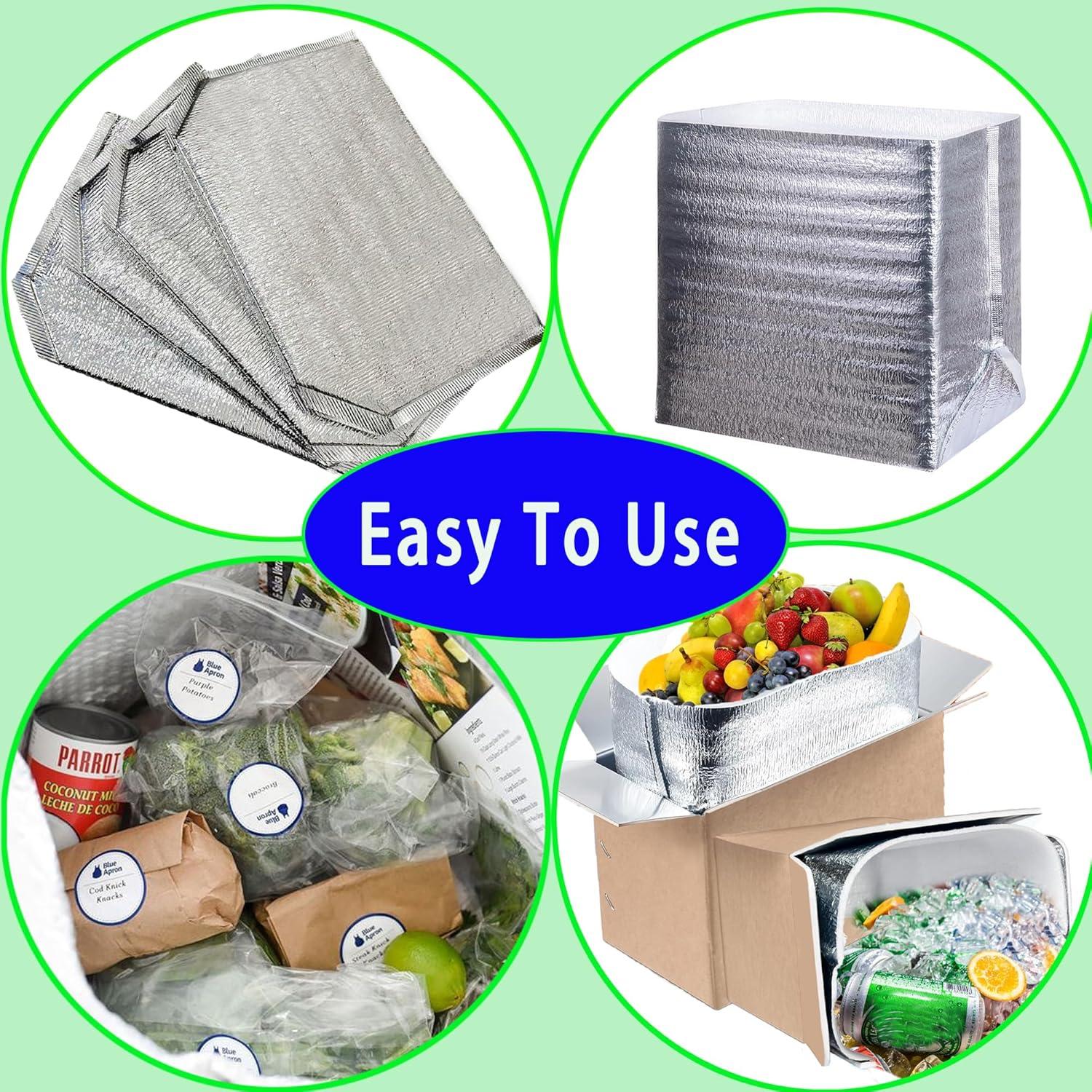 4 Bolsas de Aislamiento Reutilizables Yuanwovv 35.6x23.4x33.5cm