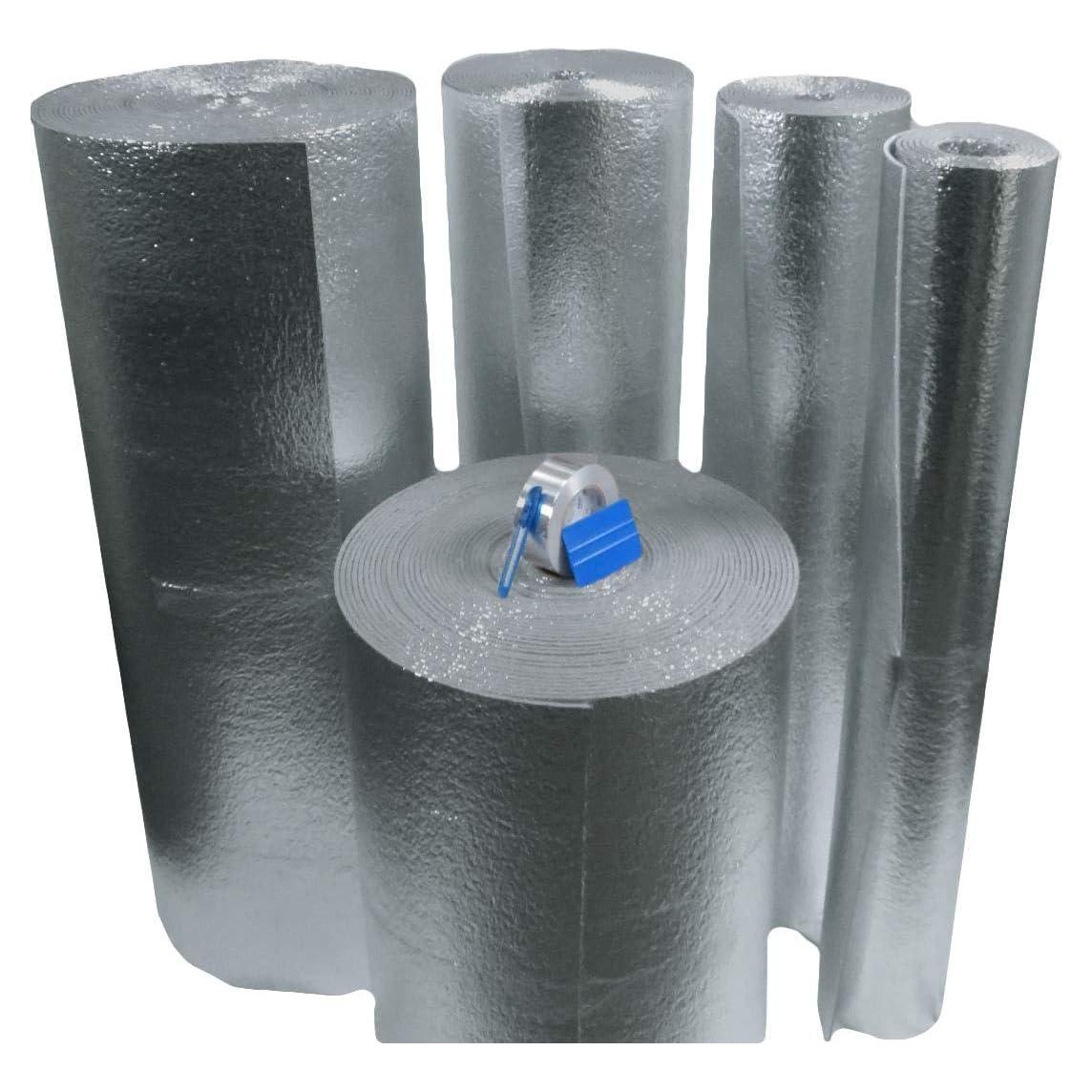 Kit Aislamiento Espuma Reflectante 2.72kg 4x15m con Cinta y Cuchillo