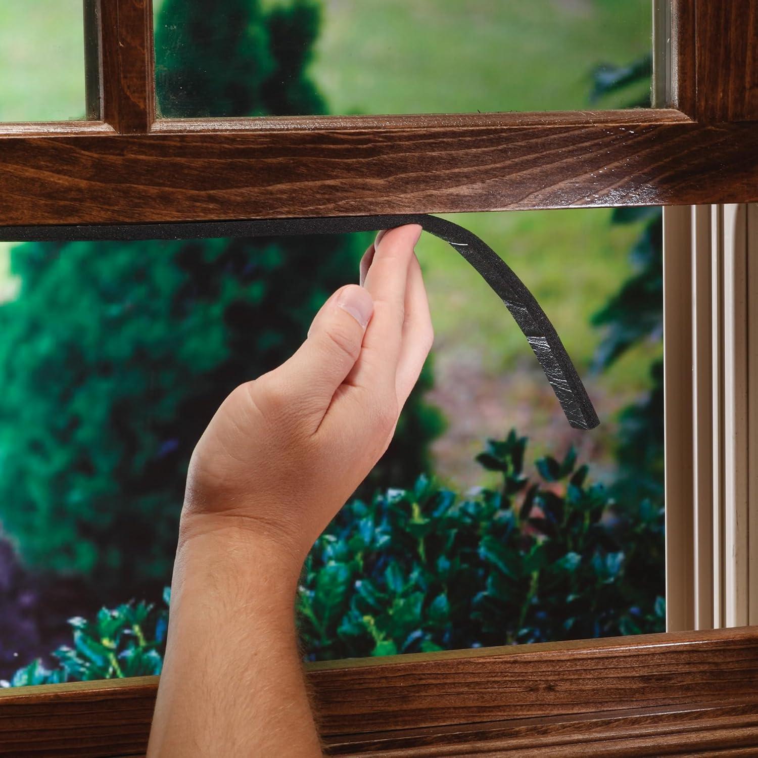 Sello de Ventana de Esponja M-D 1/4" x 1/2" x 3.05 m Negro