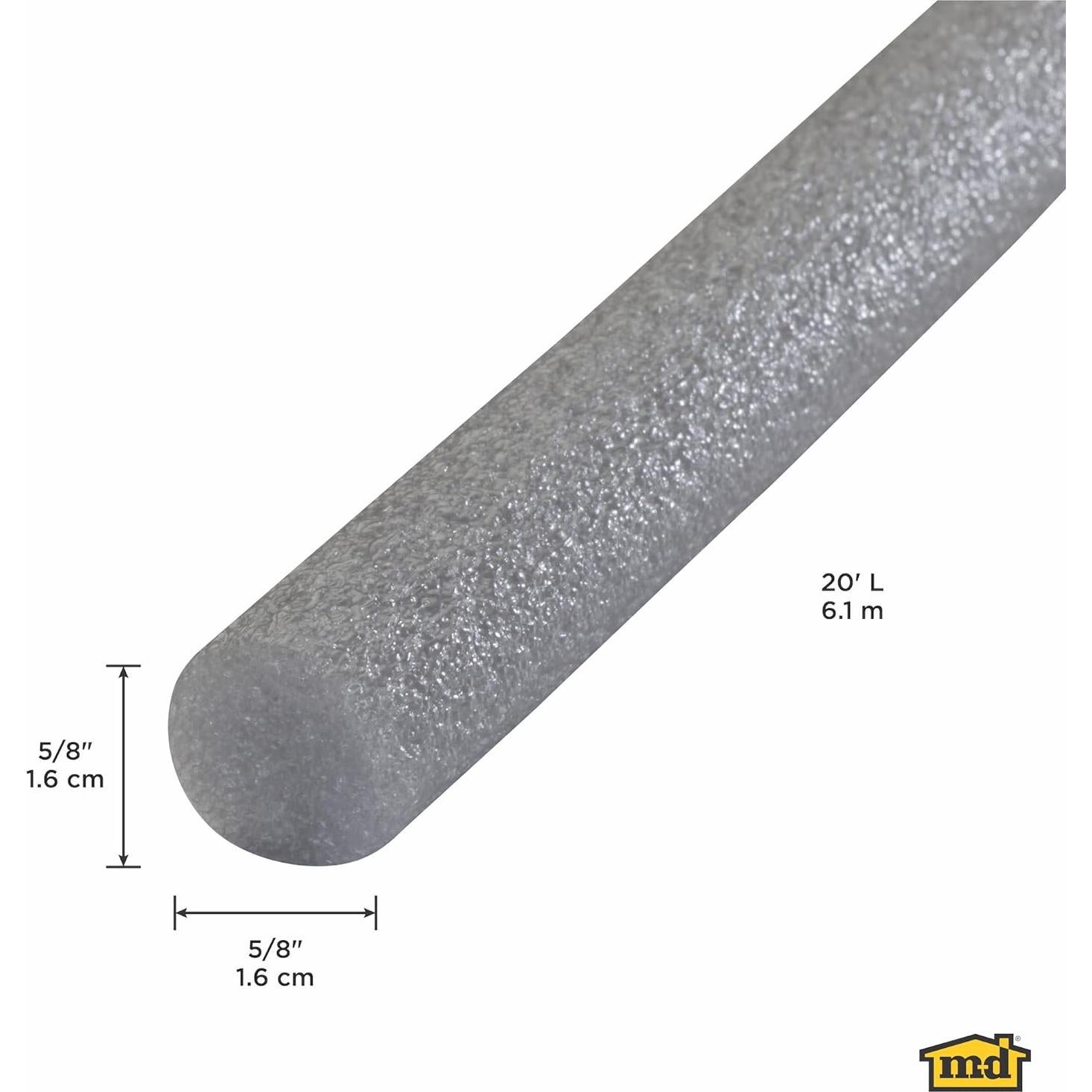 Varilla de Espuma Gris M-D Building 1.6cm x 6.1m para Grietas