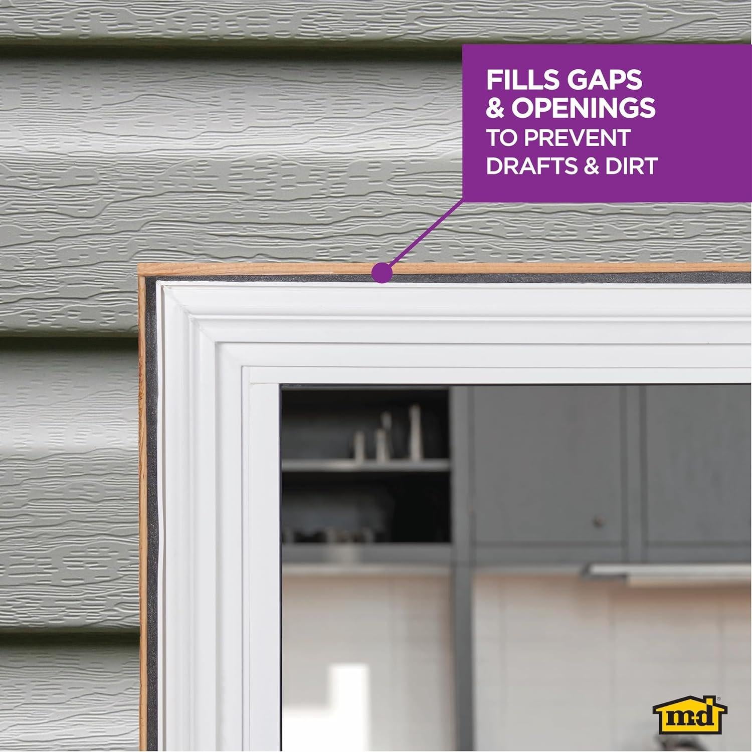 Varilla de Espuma Gris M-D Building 1.6cm x 6.1m para Grietas