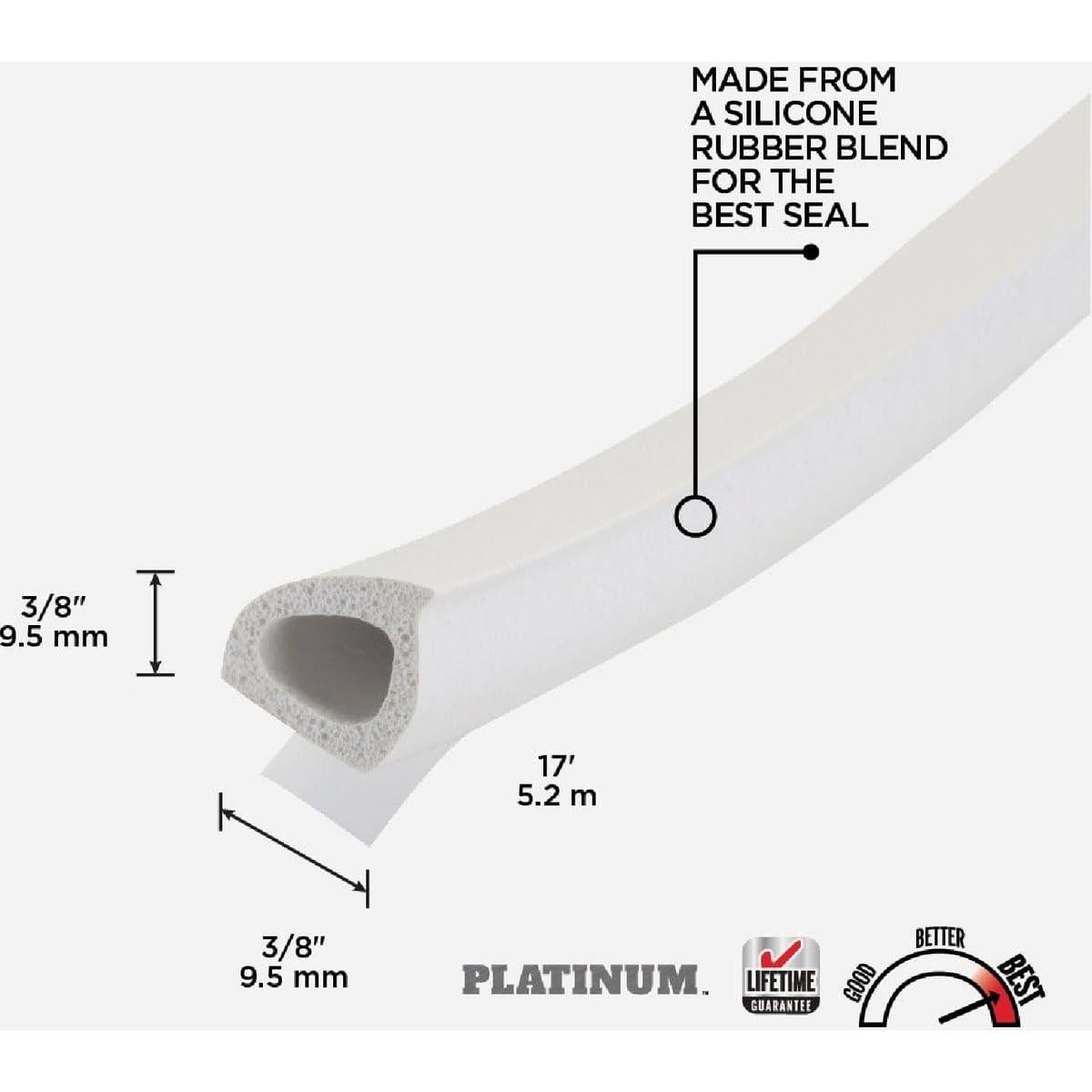 Sello de Ventana de Silicona M-D 5.18 m Blanco para Grietas Grandes