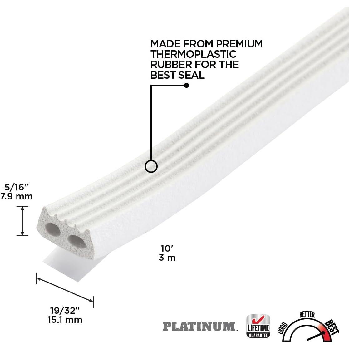 Sello de Ventana M-D Caucho Termoplástico 3.05m Blanco