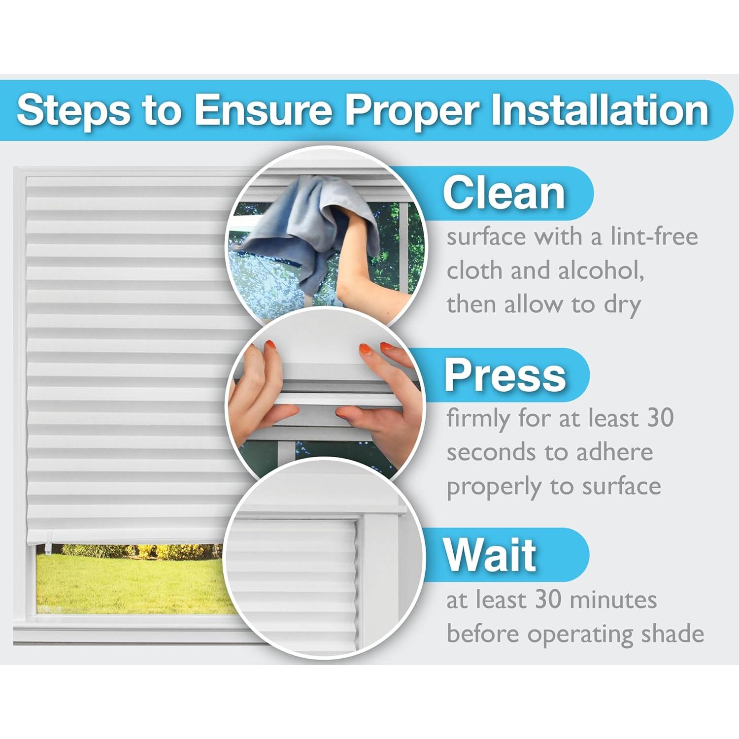 Cortinas Plegables Filtro de Luz Redi Shade 91x183 cm 6 Paquete