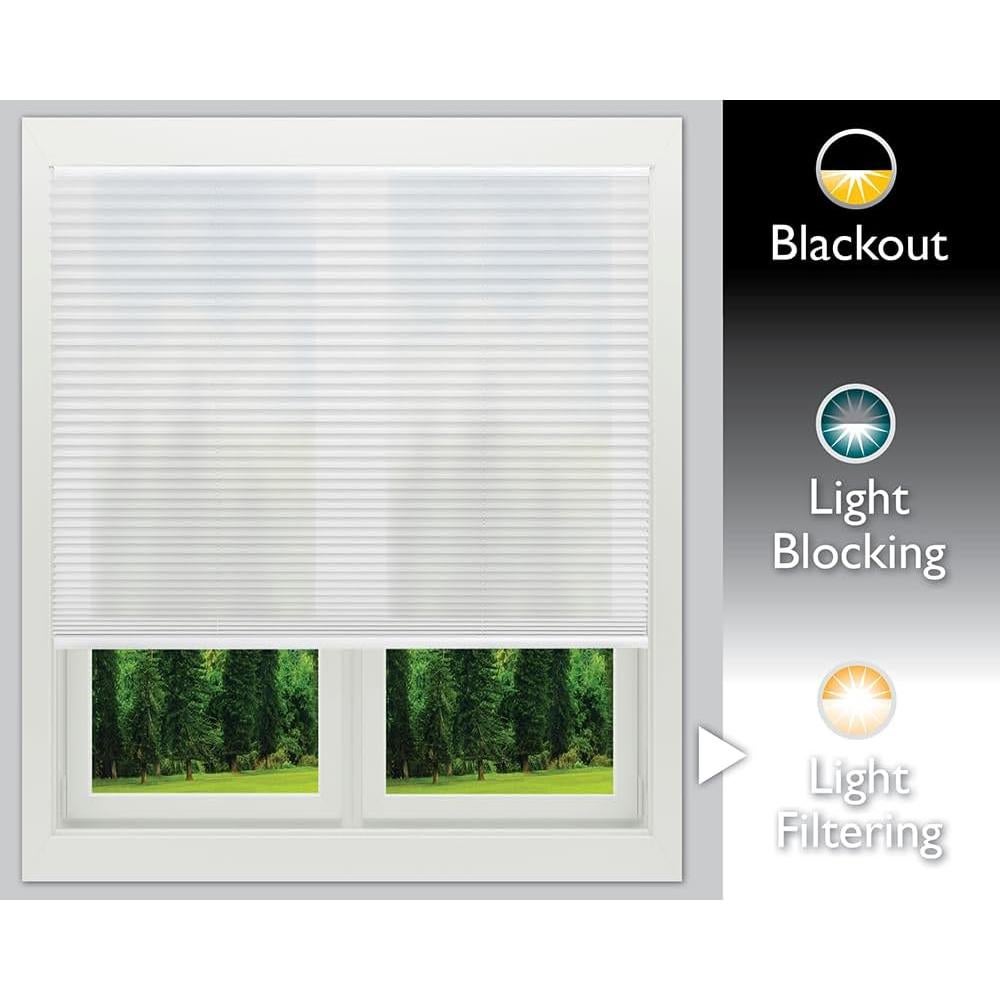 Cortina Plisada Filtrante de Luz Redi Shade 76.2x162.6cm Blanca
