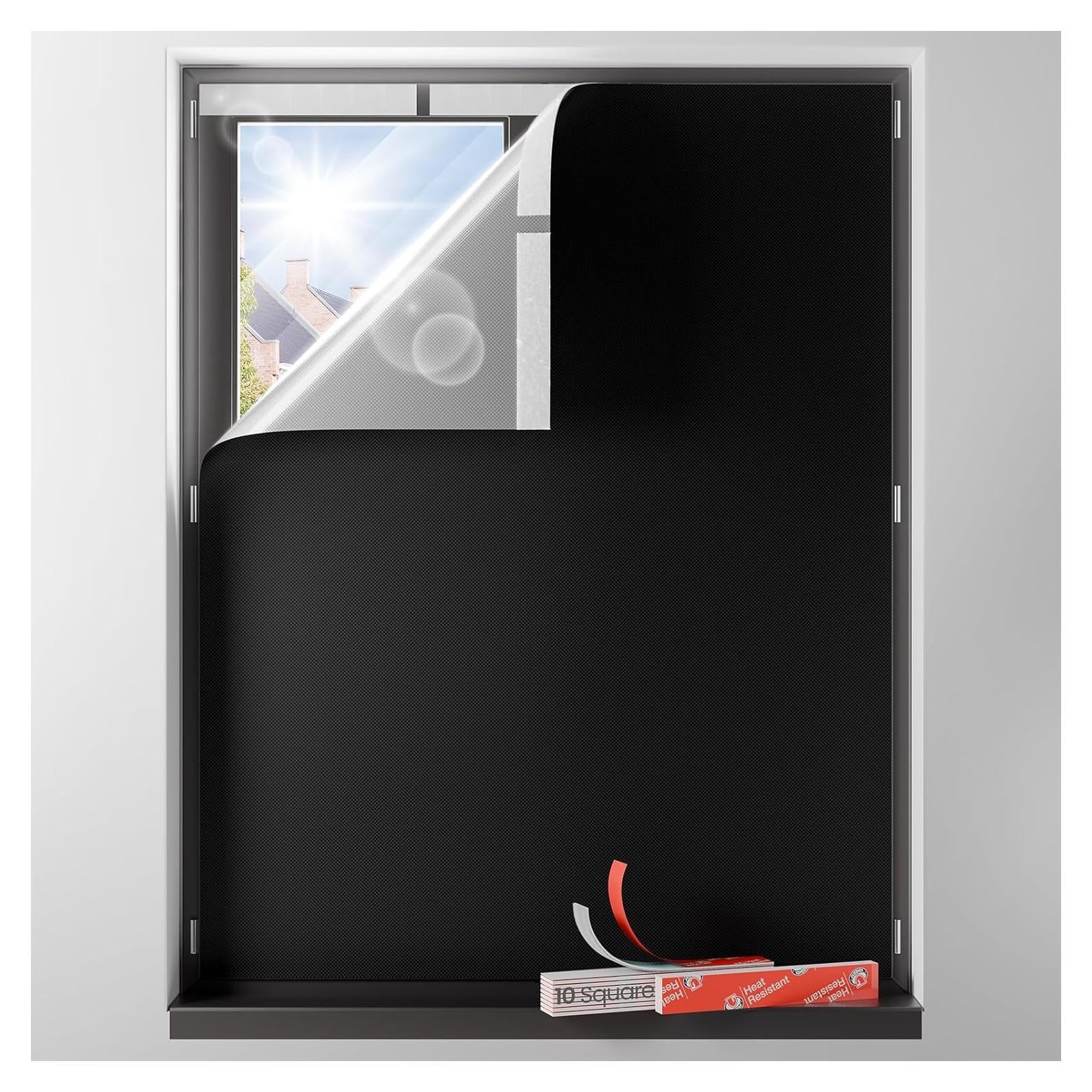 Cortina Opaca Portátil Sumobaby 61x91cm, Sin Taladro, Negra