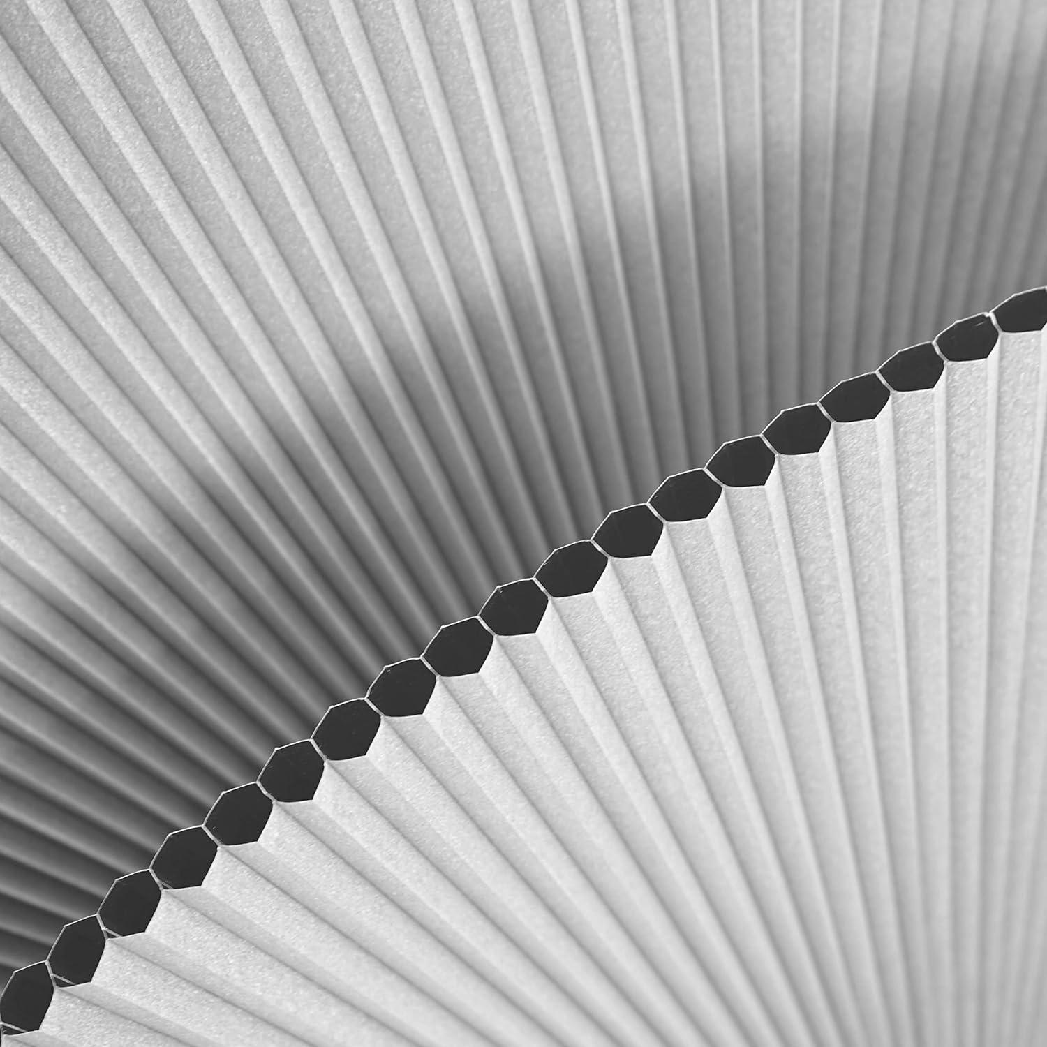 Cortina Arqueada Blackout Mucol 61 cm Gris Aislamiento Térmico